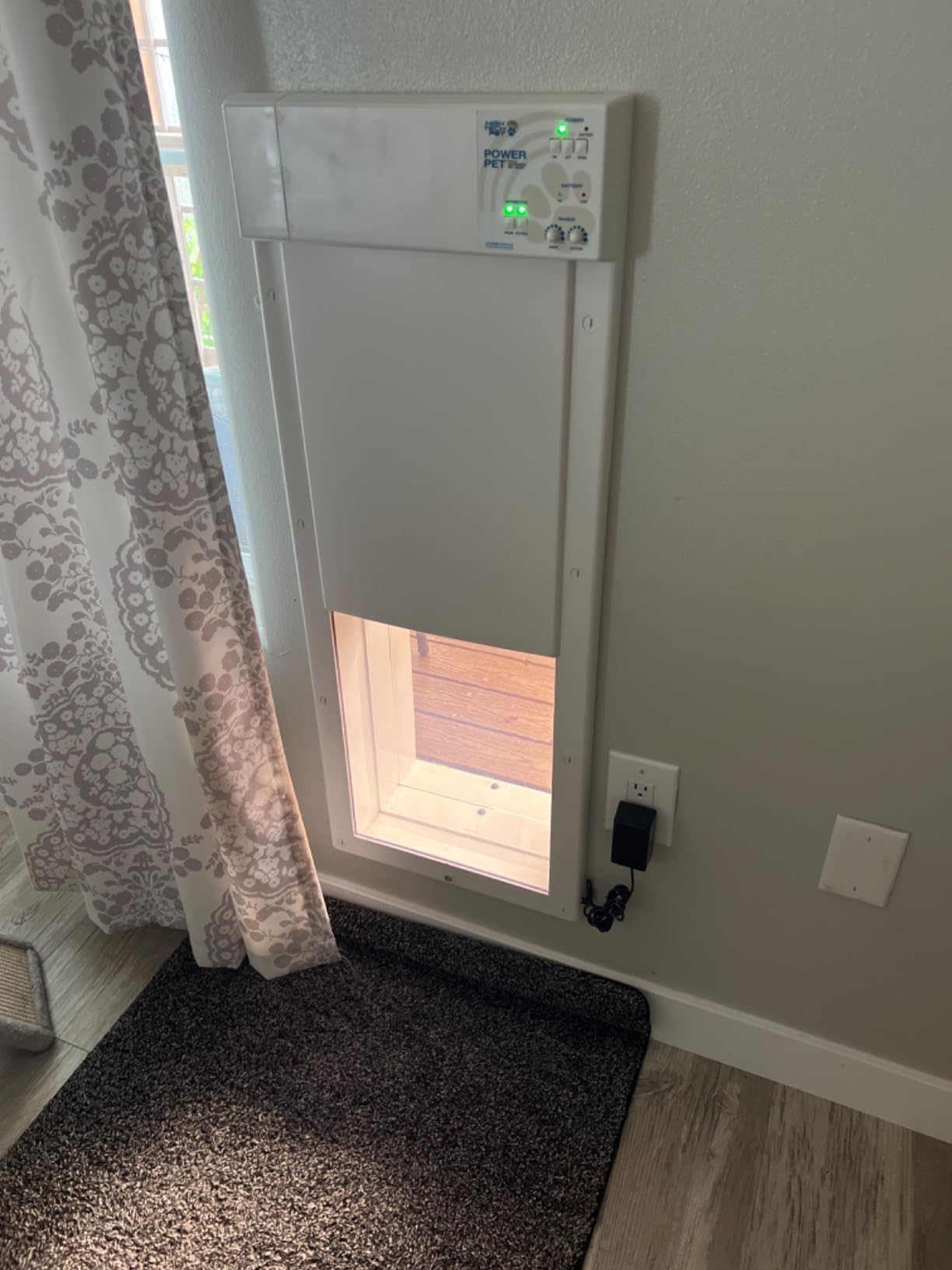 Power Pet Automatic Electronic Pet Door by High Tech Pet - Pet Operated Dog Door, High Security, Air Tight, for Large-Sized Dogs 30-100 lbs (PX-2W) customer photo 1