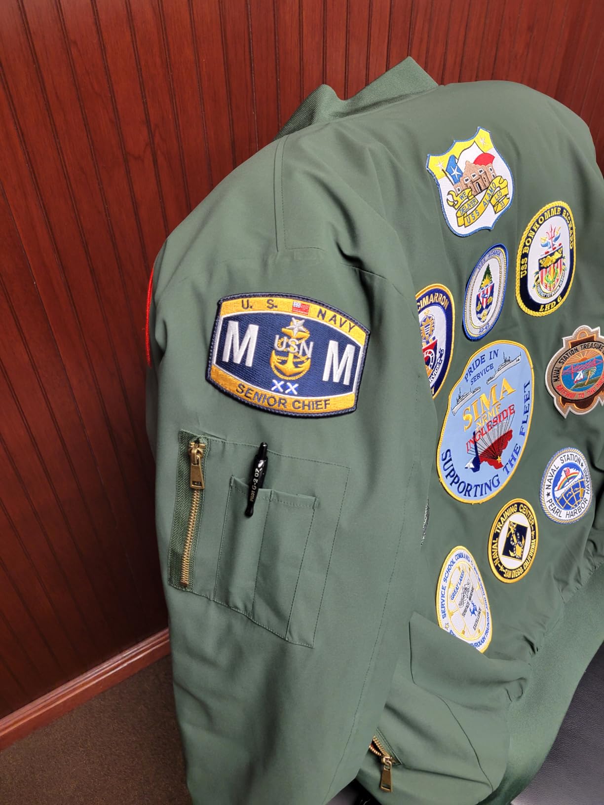 TACVASEN Men's Jackets-Bomber Jacket Fall Winter Warm Windbreaker Full Zip Casual Padded Coats customer photo 2