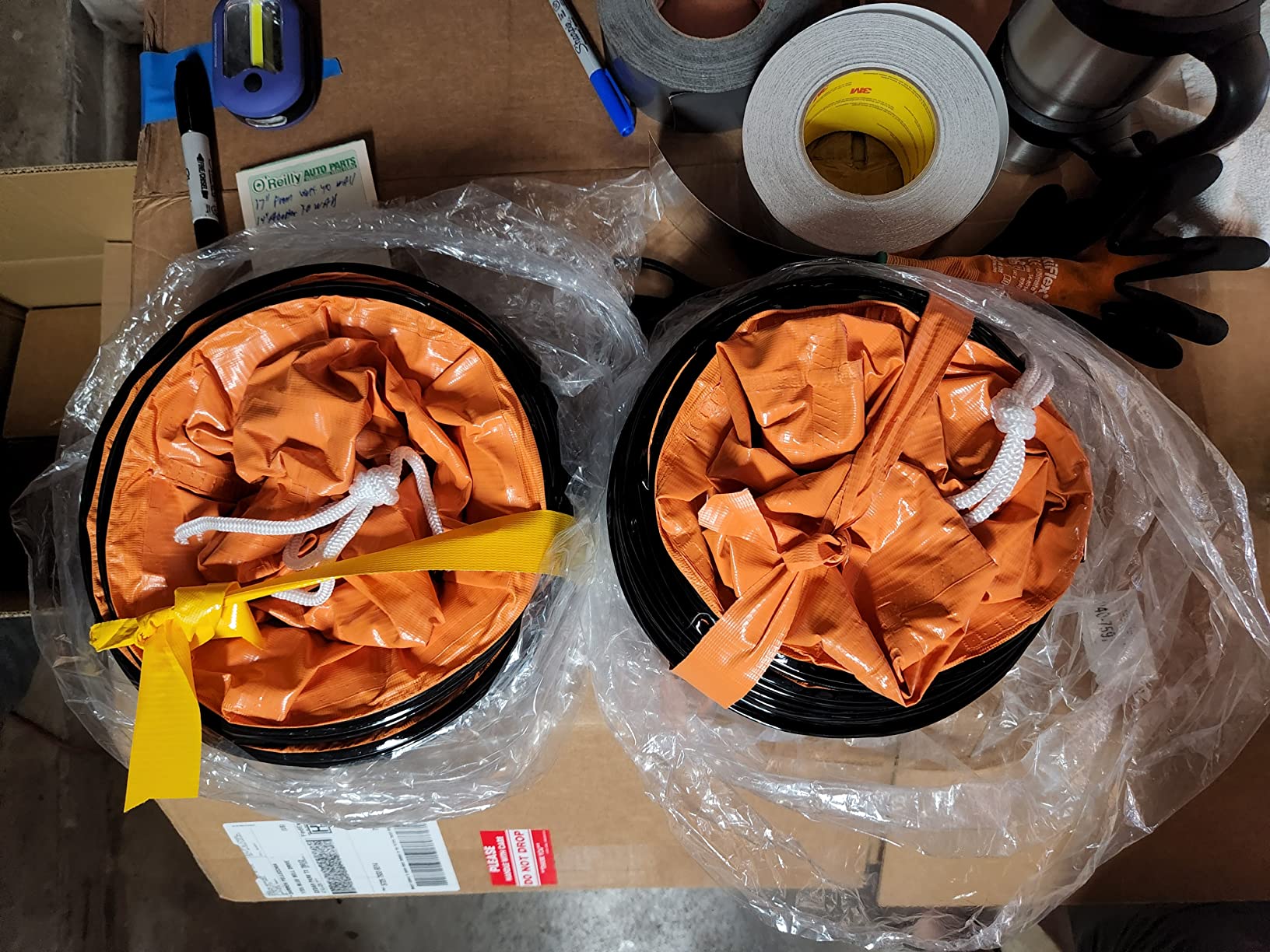 Vevor Ducting Hose, 25ft PVC Flexible HVAC Duct Hosing for 10 Inch Utility Blower Exhaust Fan customer photo 1