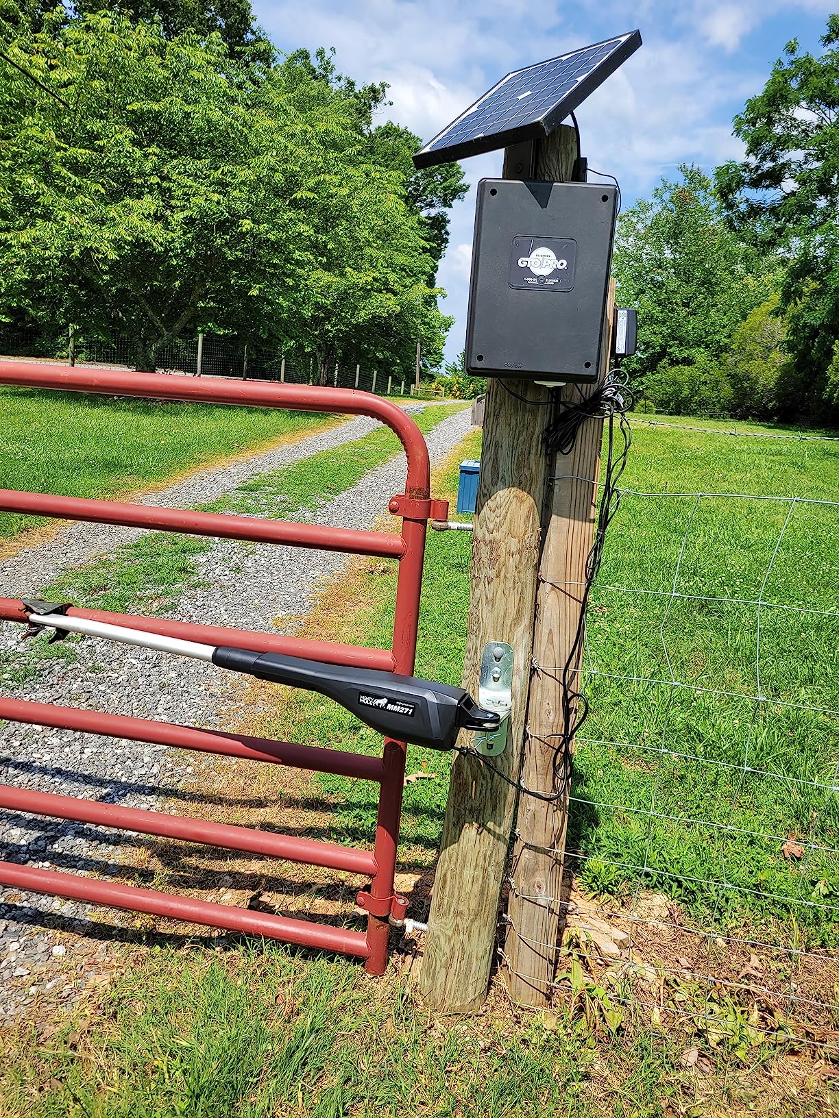 Mighty Mule MM271 Automatic Gate Opener, Solar Ready, Comes with Gate Opener Remote and More-Up to 12ft Long or 300lb, Black, 1 Gate Opener Kit customer photo 2