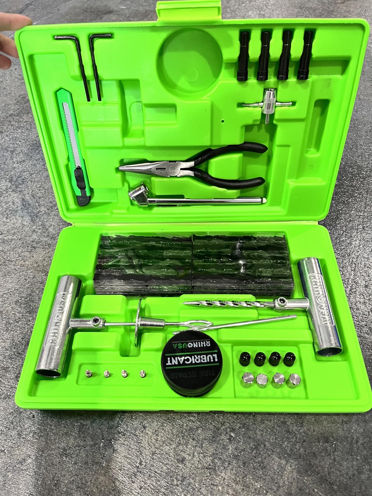 Rhino USA Tire Repair Kit (86-Piece) - Heavy Duty Tire Plug Kit customer photo 1