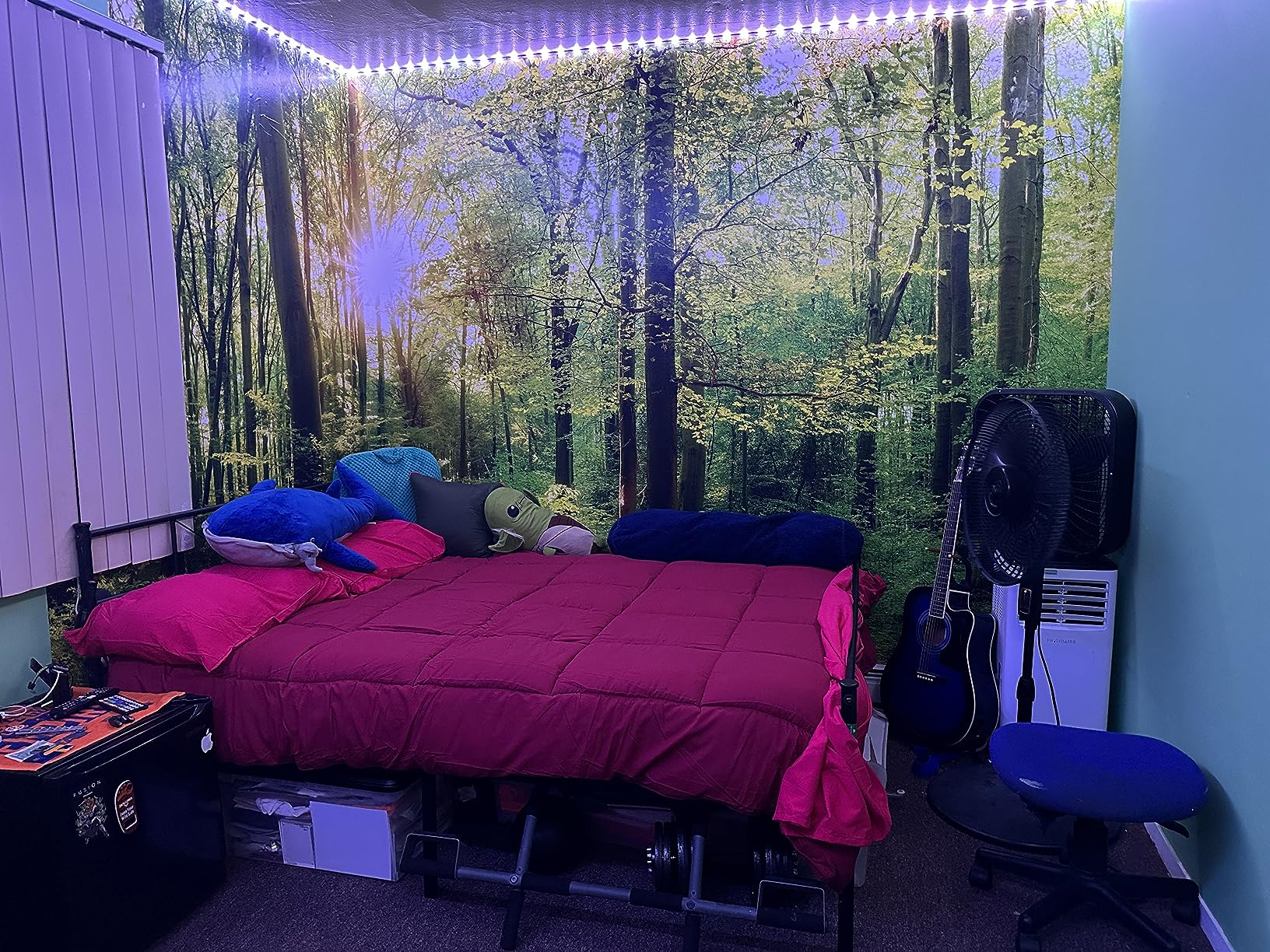 Wall Mural Peel and Stick Forest 212x98 in - XXL Self-Adhesive Corner Wallpaper customer photo 1