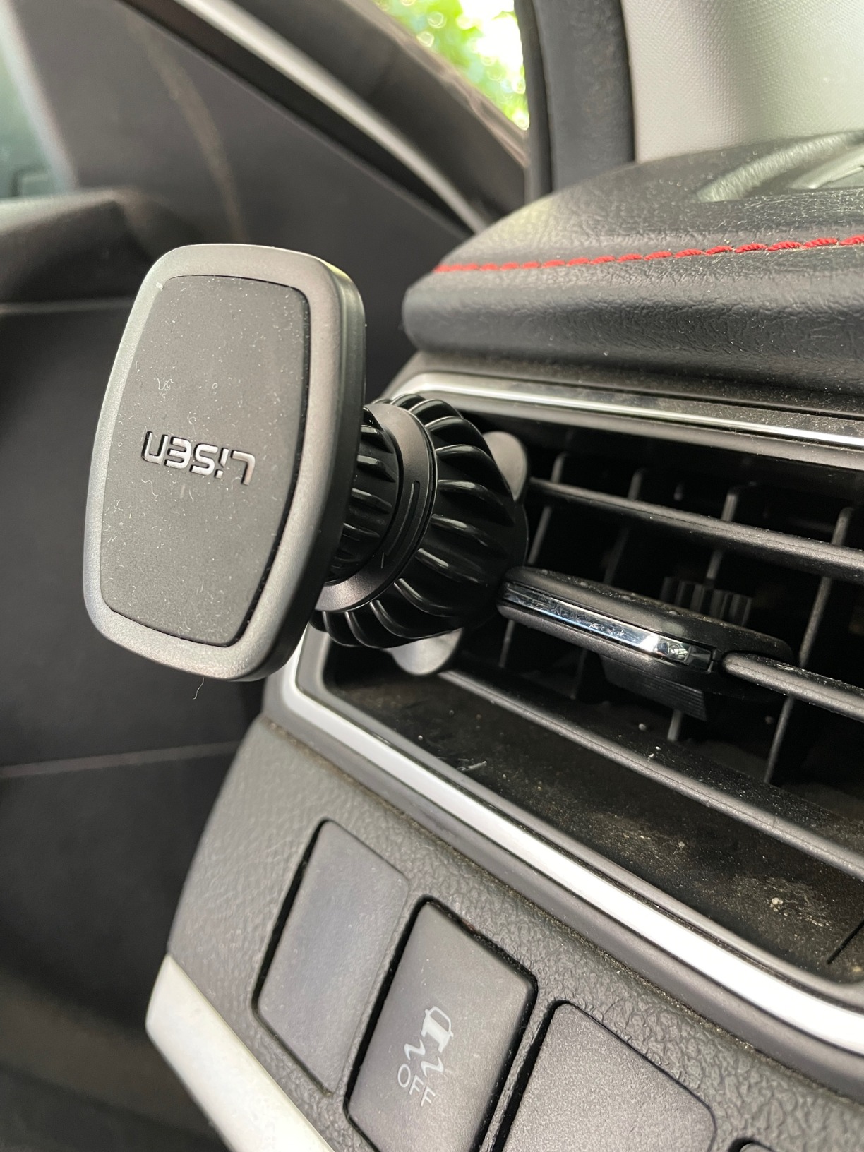 LISEN Magnetic Phone Holder for Car, Car Phone Holder Magnetic with Upgraded Clip & Ultra 6 Strong Magnets, Magnetic Car Phone Mount Magnet for Car Automobile Cradles, Soporte de Telefono para carro customer photo 2