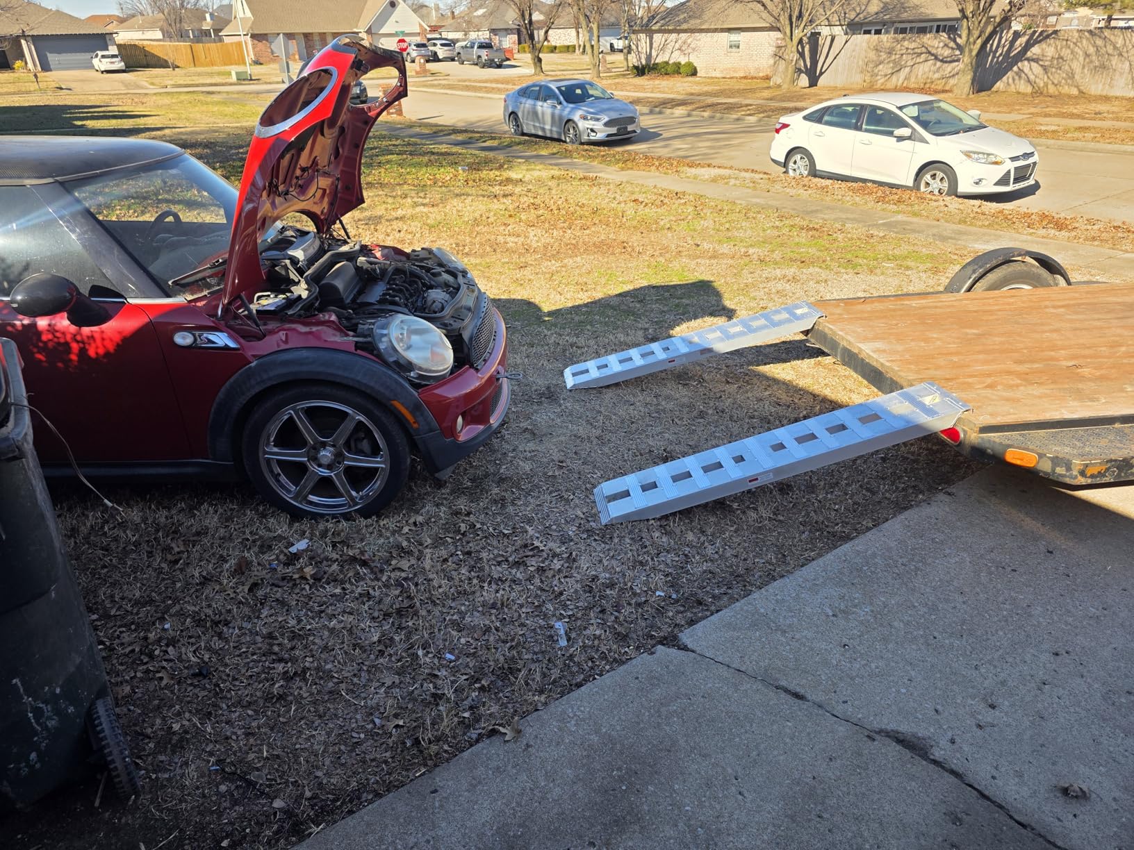 BestEquip 84x14 Inch Aluminum Ramps 6000LBS Capacity Car Trailer Truck ATV Ramps 1 Pair 2 Ramps customer photo 1