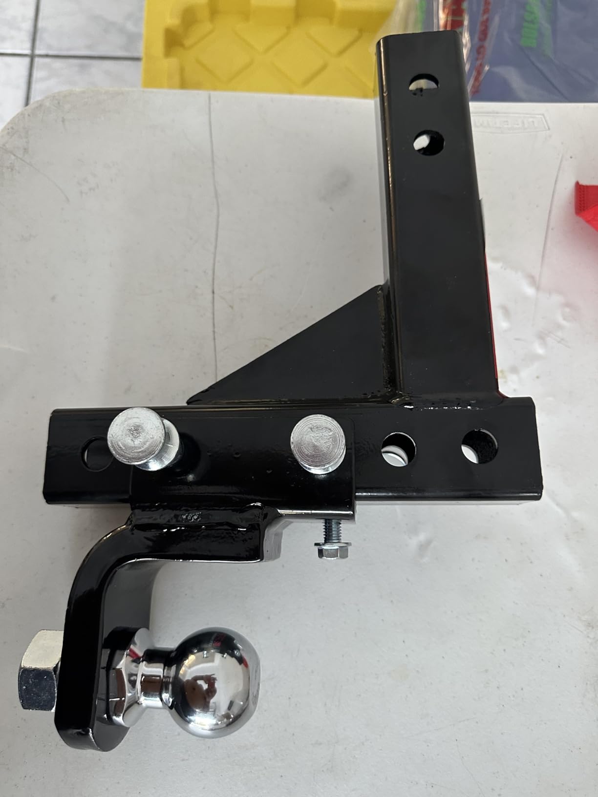 Adjustable Trailer Hitch Ball Mount - Fits 2-Inch Receiver, 2