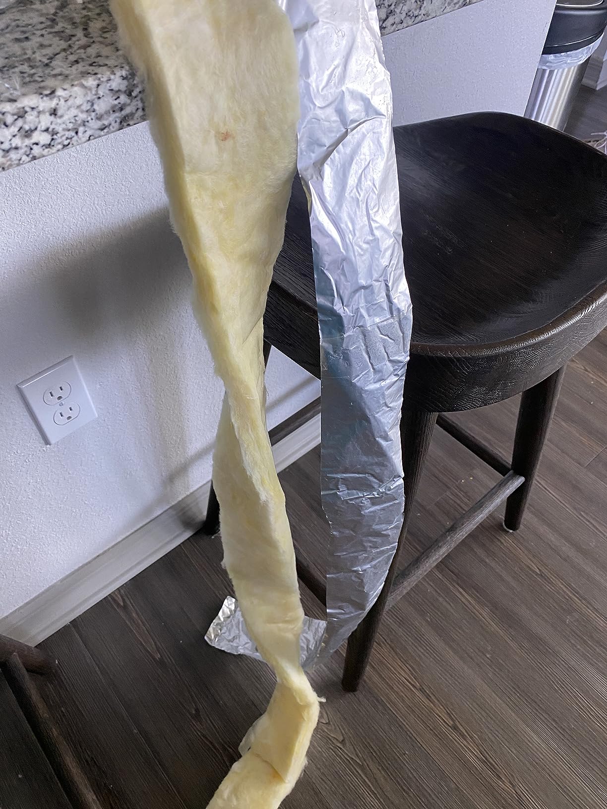 Home Intuition 25 Foot Foiled Back Fiberglass Pipe Insulation Wrap, 3
