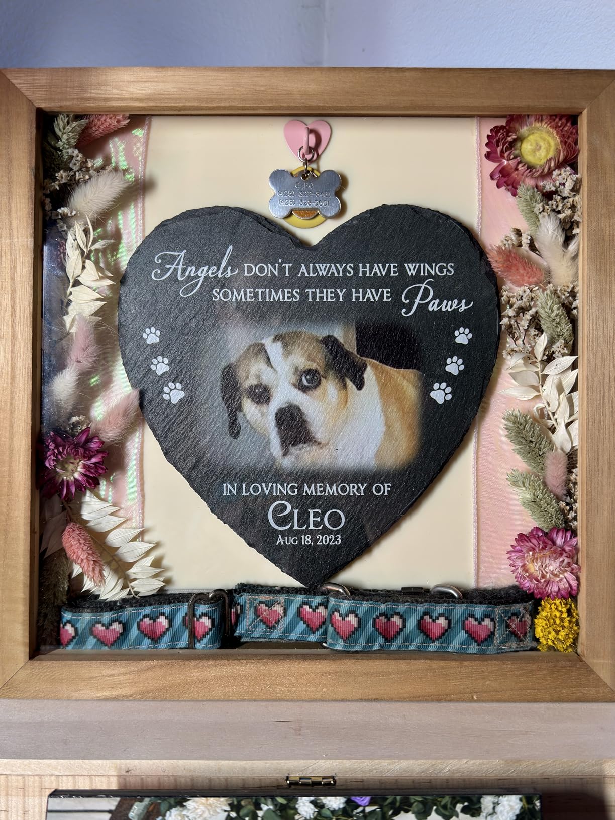 TJ.MOREE Shadow Box Frame 8 x 10 Shadowbox Display Case Picture Frame with Linen Back Memorabilia Bouquet Medals Military Photos Memory Box customer photo 2