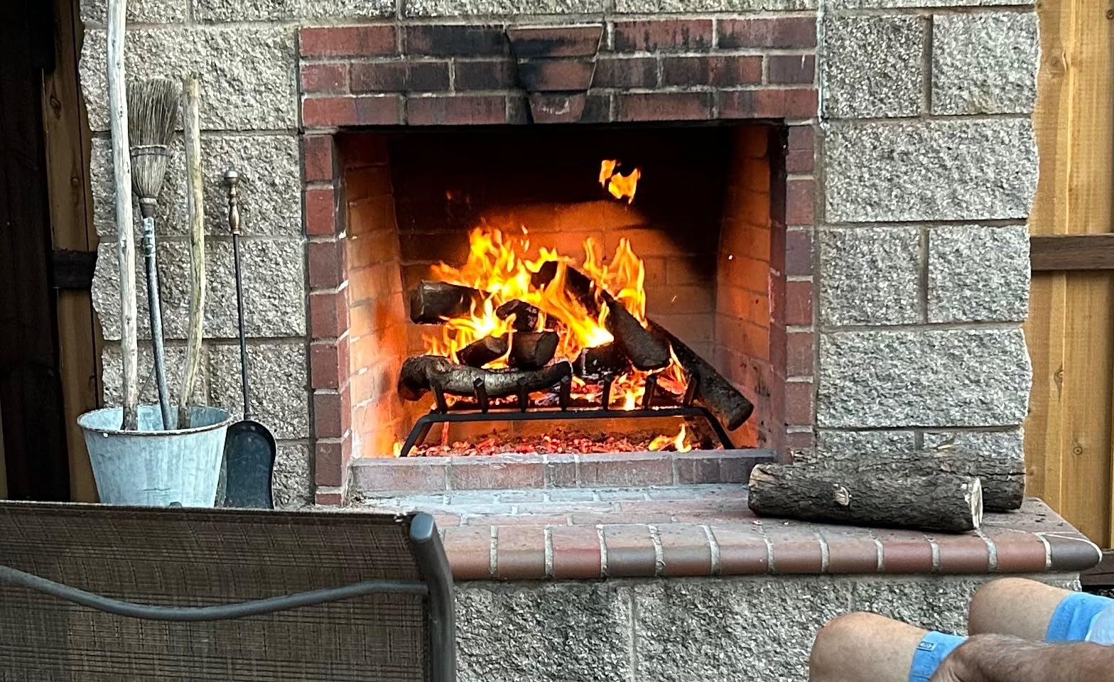 Fireplace Log Grate 23 inch 6 Bar Fire Grates Heavy Duty 3/4