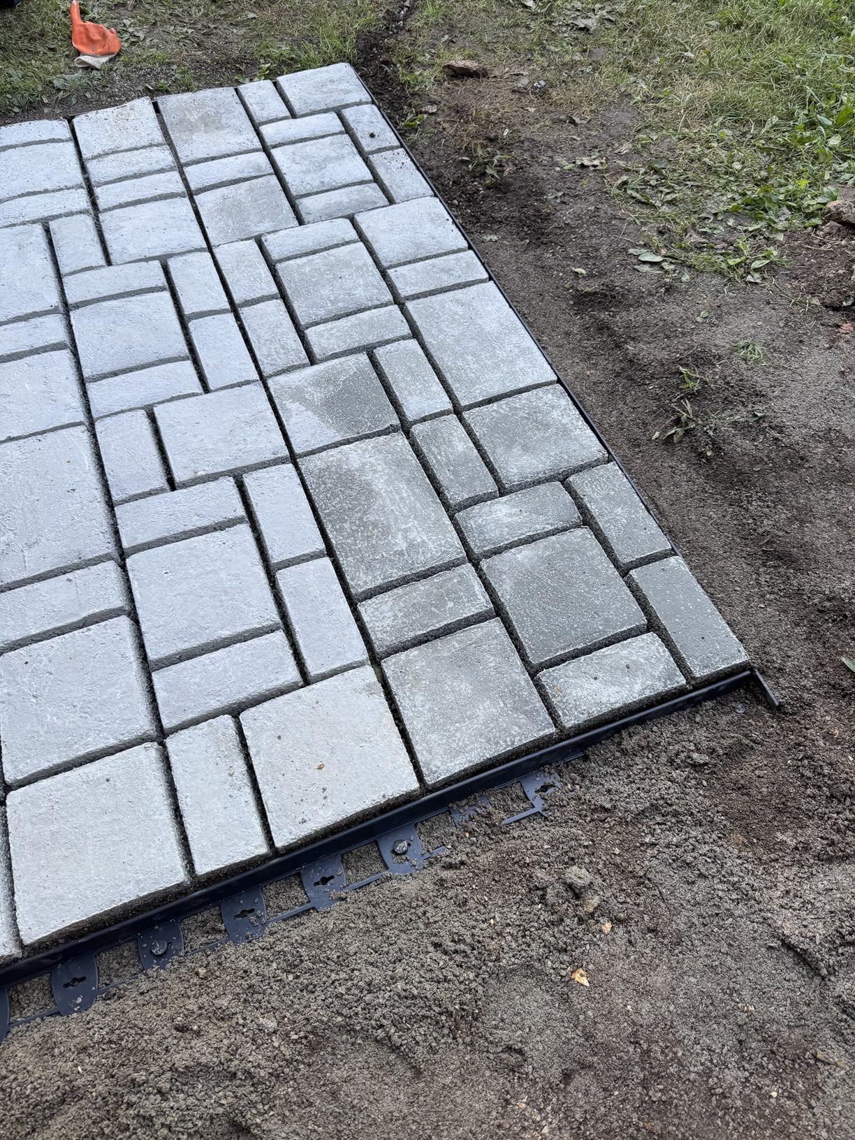 CJGQ Jumbo Size 2Pack Walk Maker Reusable Concrete Path Maker Molds Stepping Stone Paver Lawn Patio Yard Garden DIY Walkway Pavement Paving Moulds (10-Grid) (23.6