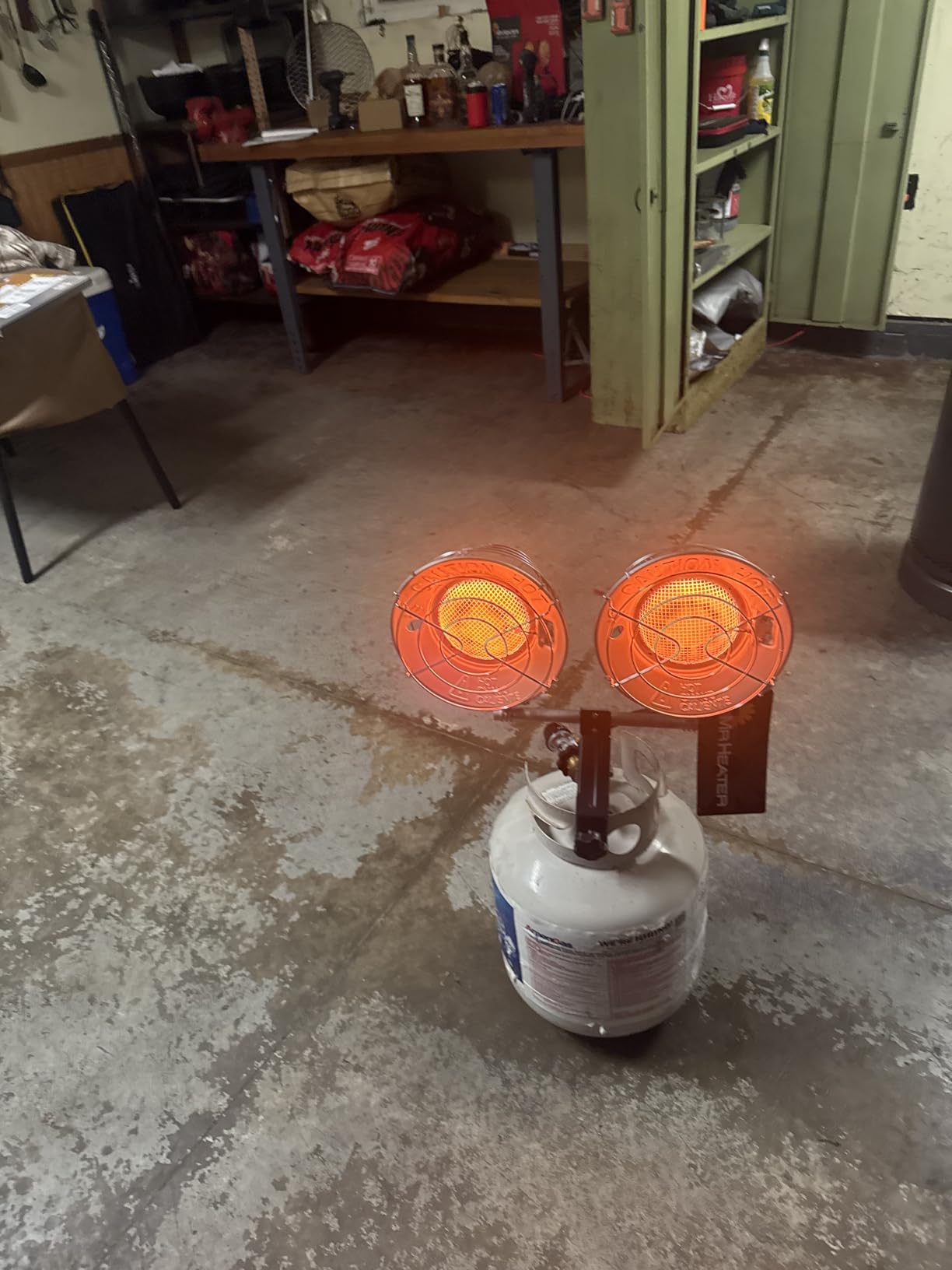 Mr. Heater MHS30T Double Tank Top Outdoor Propane Heater, 30,000 BTU Output customer photo 1