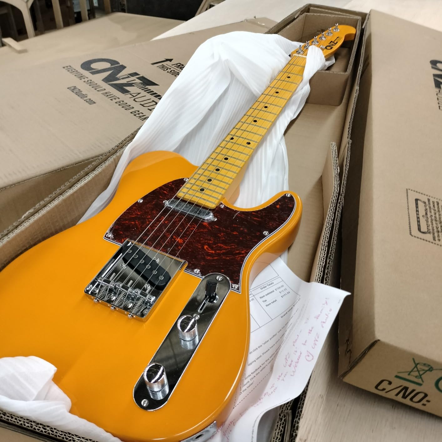 TL Mini Electric Guitar - Surf Green Finish, White Pickguard, 3/4 Short Scale, 7/8 Size Guitar, 2 Single Coil Pickups, C Shaped Maple Neck, Natural Maple Fingerboard, Classic Look & Feel customer photo 2