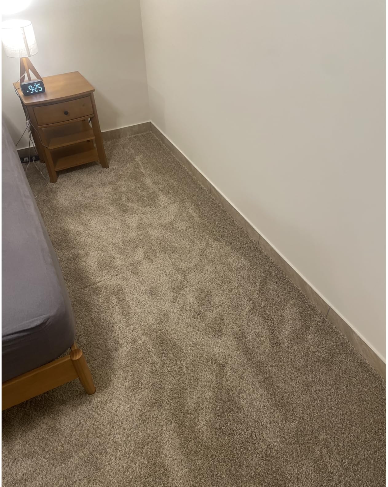 Smart Squares in A Snap Premium Plush Carpet Tiles, Made in USA - 18x18 Peel and Stick Floor Tiles with Attached Padding - Seamless DIY Carpet Squares (22.5 Sq Ft, 10 Pack, 783 Ironside) customer photo 1