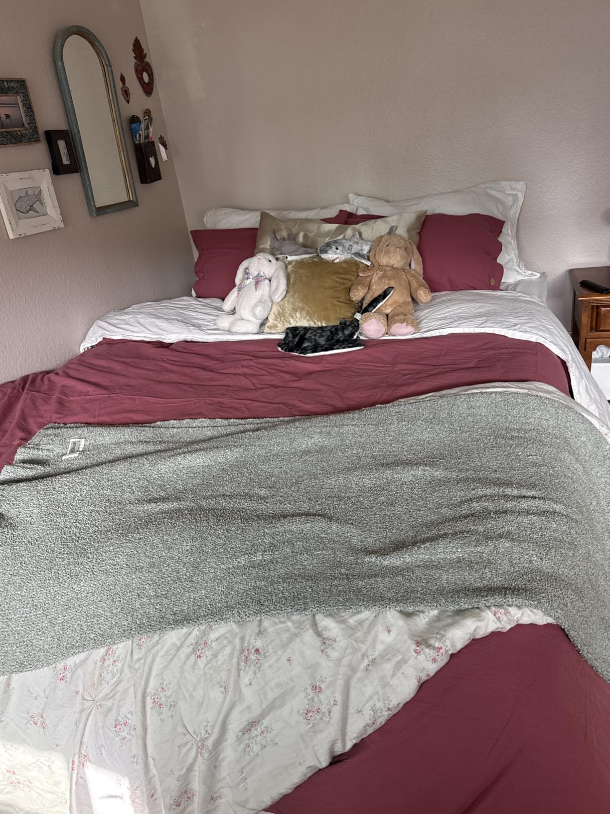 JELLYMONI Washed Cotton Duvet Cover Queen Size - Breathable & Cozy Bedding Set for Modern Homes, Dorms & Guest Rooms, Blue Striped Comforter Cover with Button Closure, 1 Duvet Cover & 2 Pillowcases customer photo 1