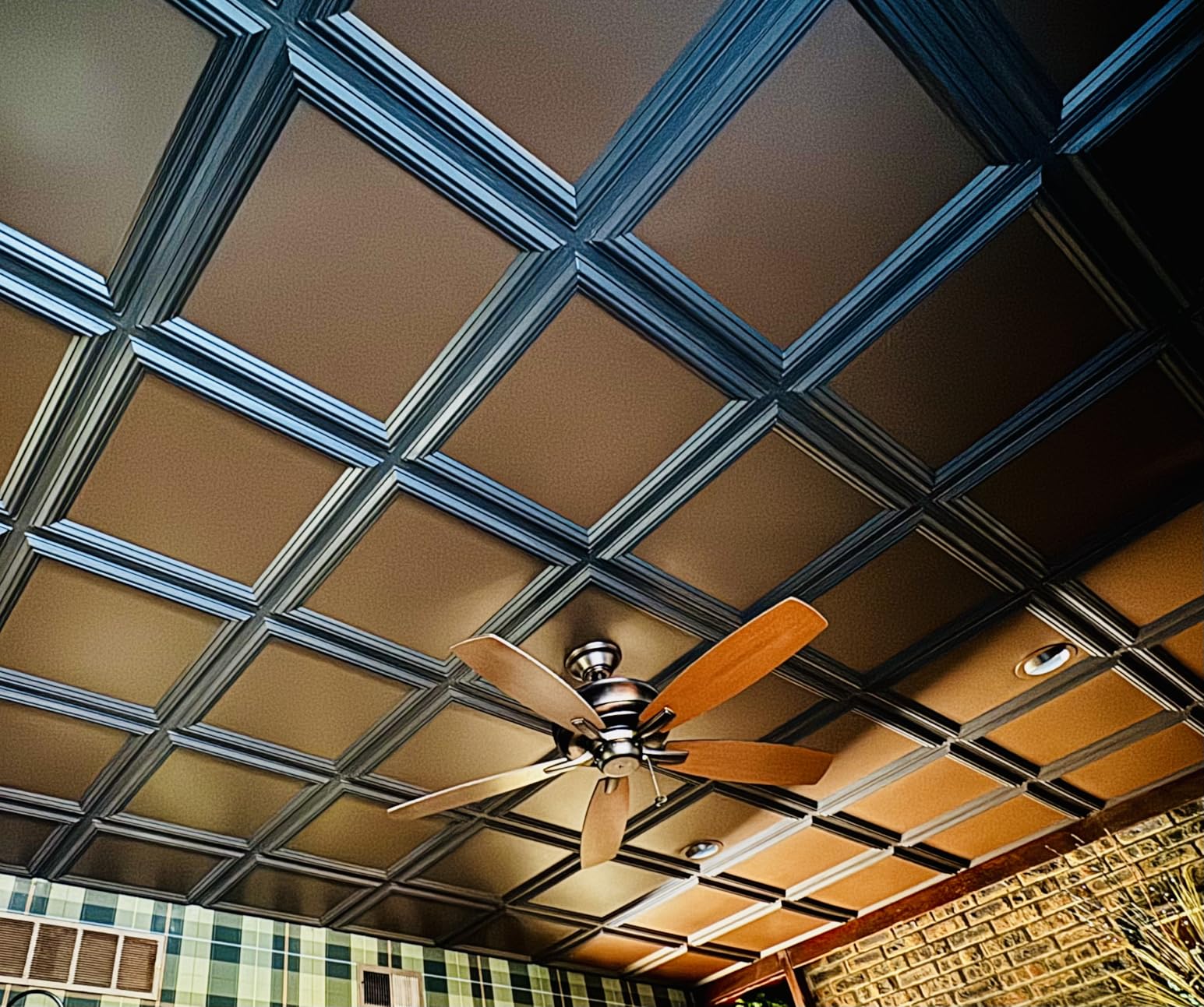 Art3d Drop Ceiling Tiles 24x24in. (12-Pack, 48 Sq.ft), Wainscoting Panels Glue Up 2ft x 2ft, Matt White customer photo 1