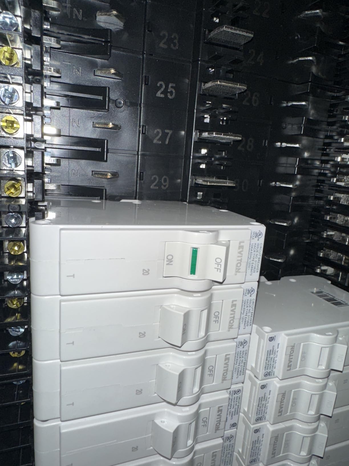 LB120-T 20A 1-Pole Plug-On Standard Branch Circuit Breaker, Thermal Magnetic, 120 VAC, White customer photo 1