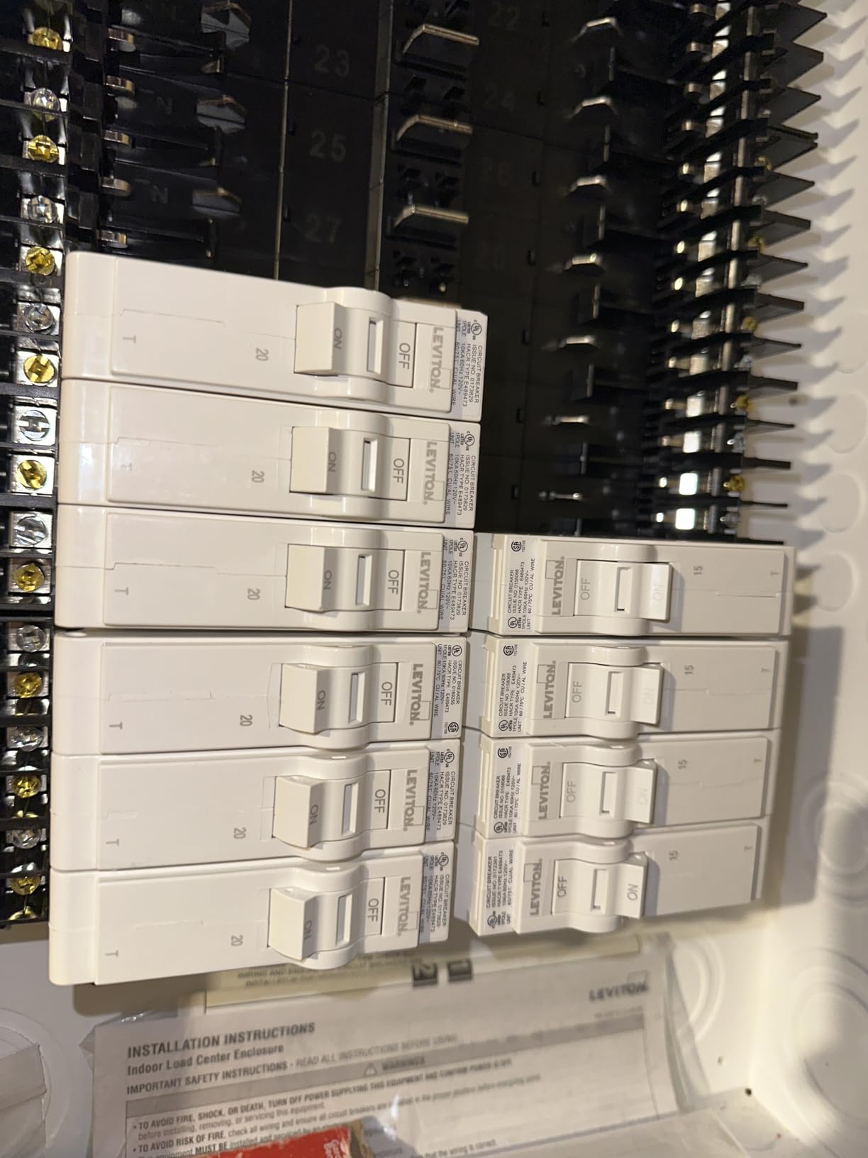LB120-T 20A 1-Pole Plug-On Standard Branch Circuit Breaker, Thermal Magnetic, 120 VAC, White customer photo 2