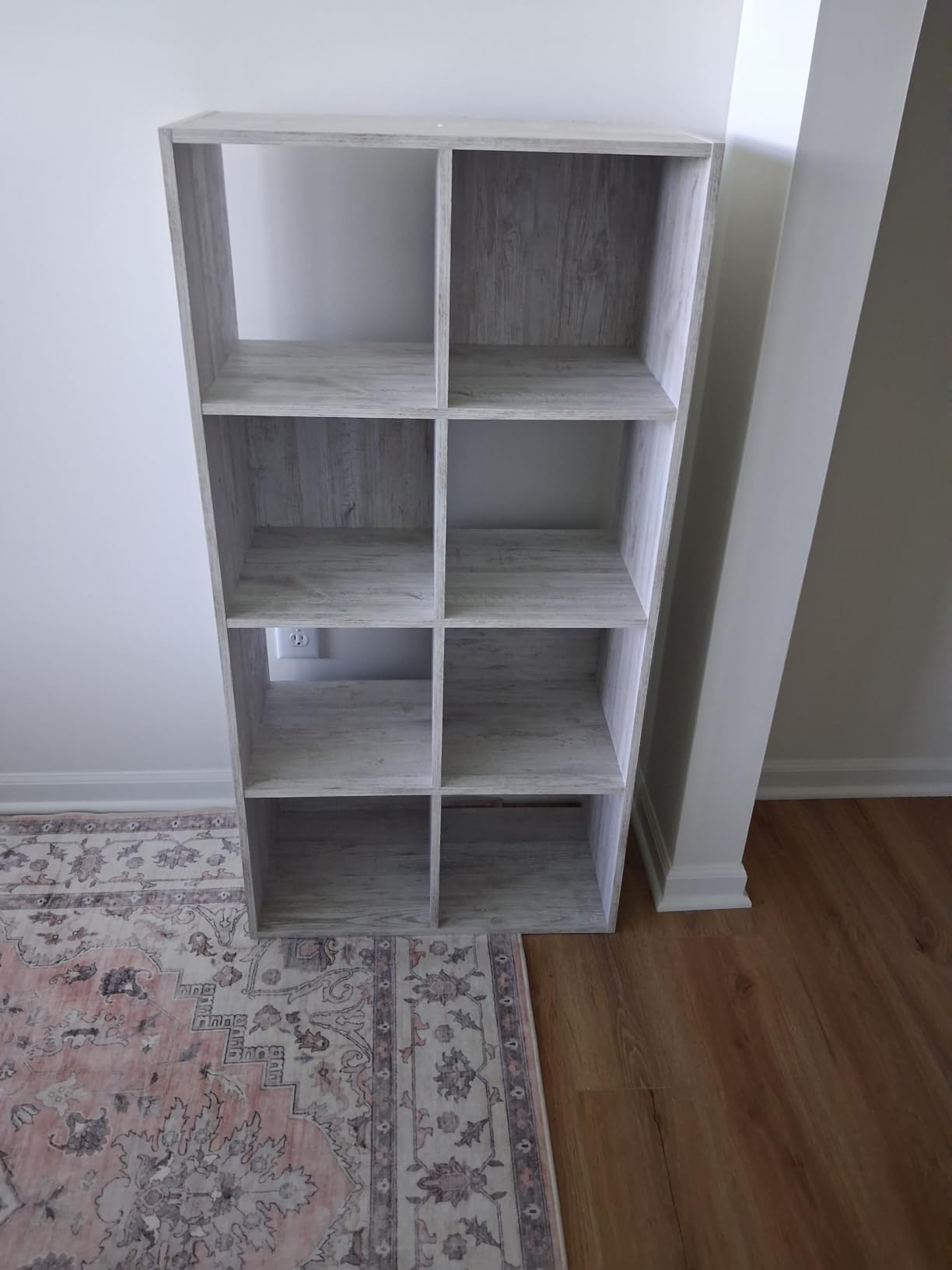 Signature Design by Ashley Paxberry 6 Cube Storage Organizer, Engineered Wood Bookshelf, Quick 20-Minute Assembly, Dual-Orientation Storage Cube for Bedroom or Living Room, Whitewash customer photo 1