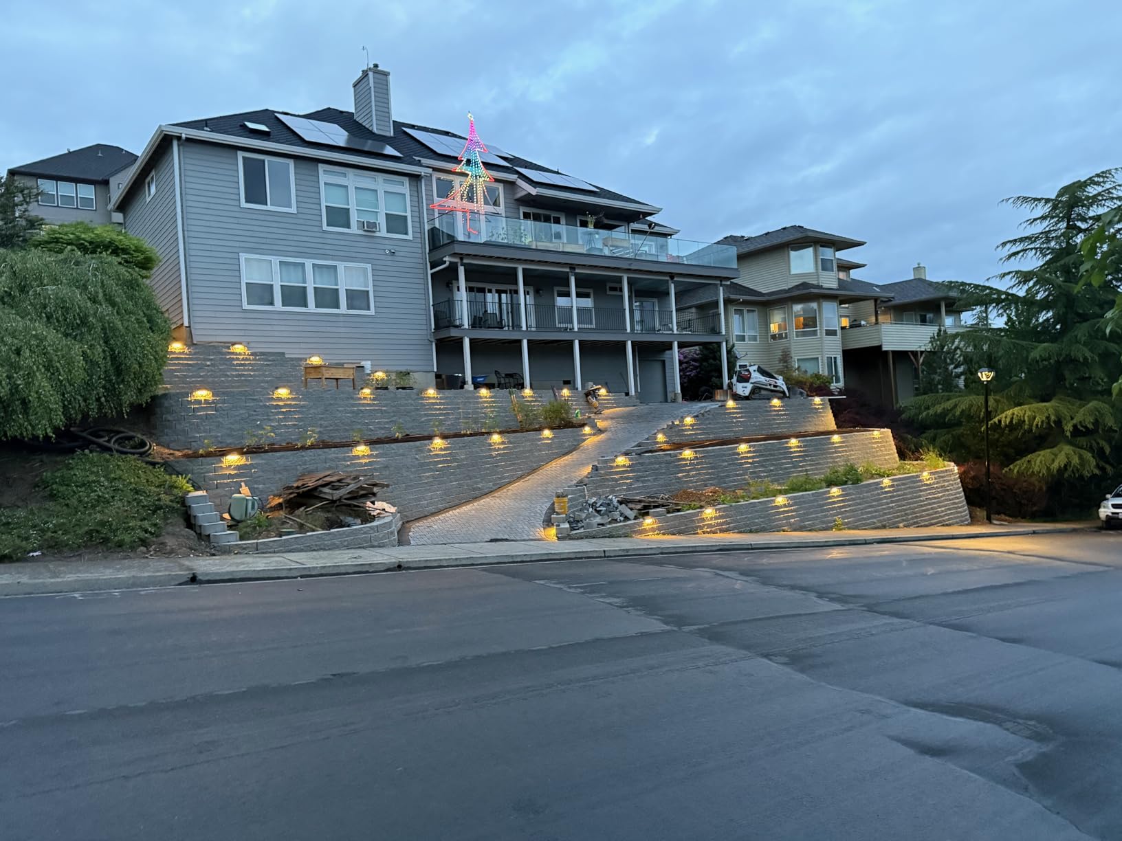 8-Pack 7 Inch LED Hardscape Lighting, 3W/4W/5W, 2700K Soft White | Update Dimmable Retaining Wall Lights, Low Voltage Landscape Lighting, 12-24V AC/DC Paver Light, Outdoor Step Lights, ETL customer photo 1