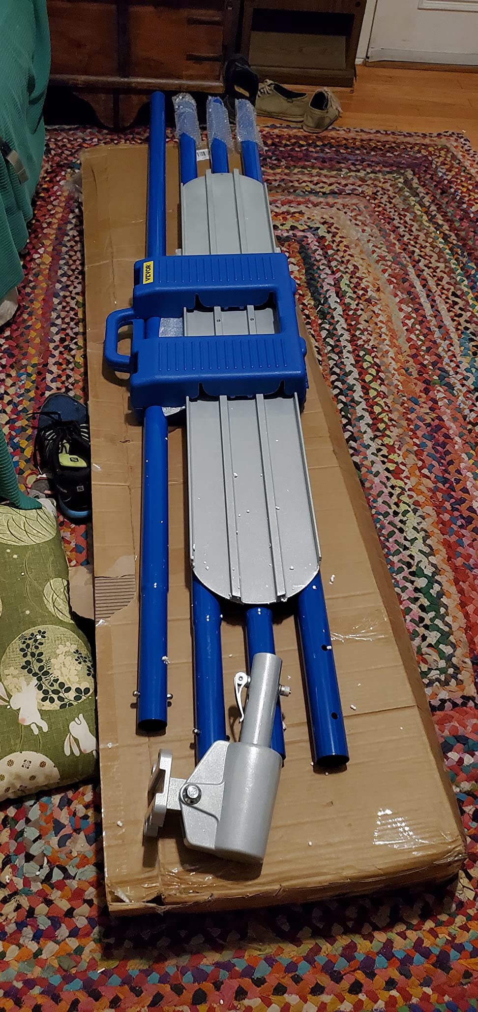 VEVOR Bull Float Magnesium Concrete Float 48 x 8 Round End Concrete Floats Tools with 4 Float Handle Bull Floats Bracket customer photo 1