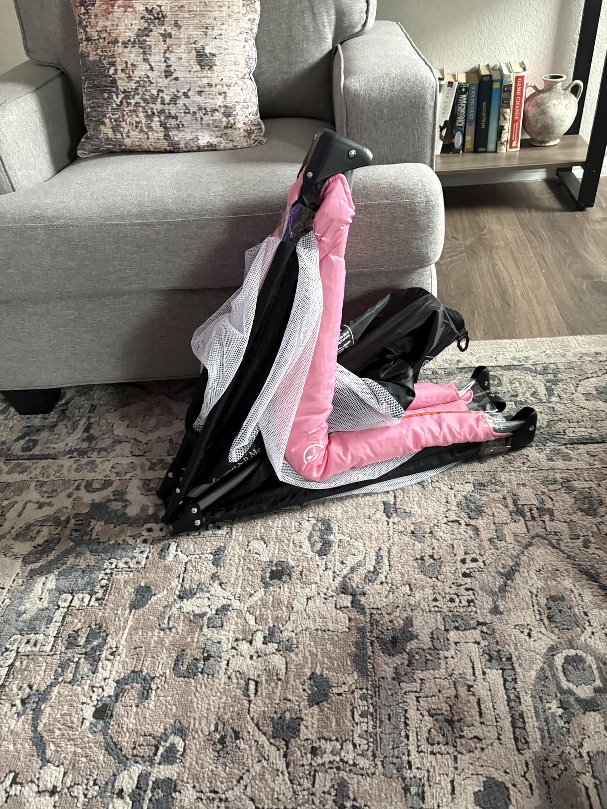 Dream On Me Nest Portable Playard in Black with Carrybag and Shoulder Strap, Lightweight, Packable customer photo 2