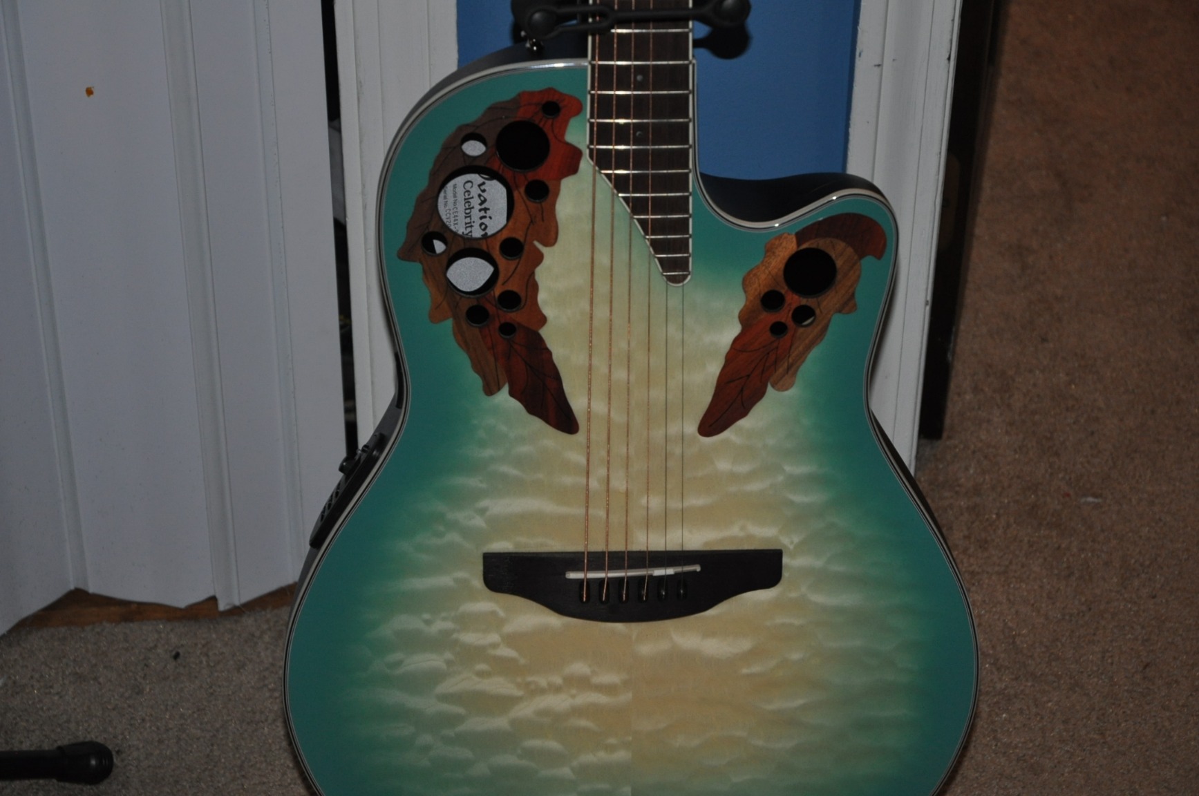 Ovation Celebrity Elite Plus CE44X-9B Mid-depth Acoustic-electric Guitar - Mintburst customer photo 2