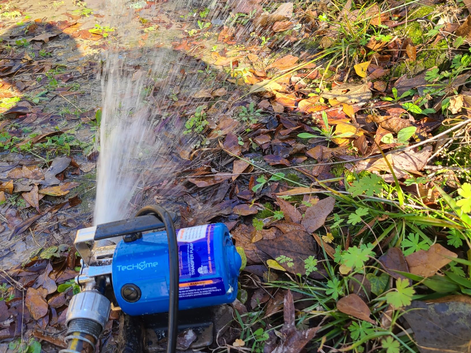 TecHome Water Pump Water Transfer Pump, 115V 1/10HP 330GPH Water Hose Pump, with Suction Hose Kit customer photo 1