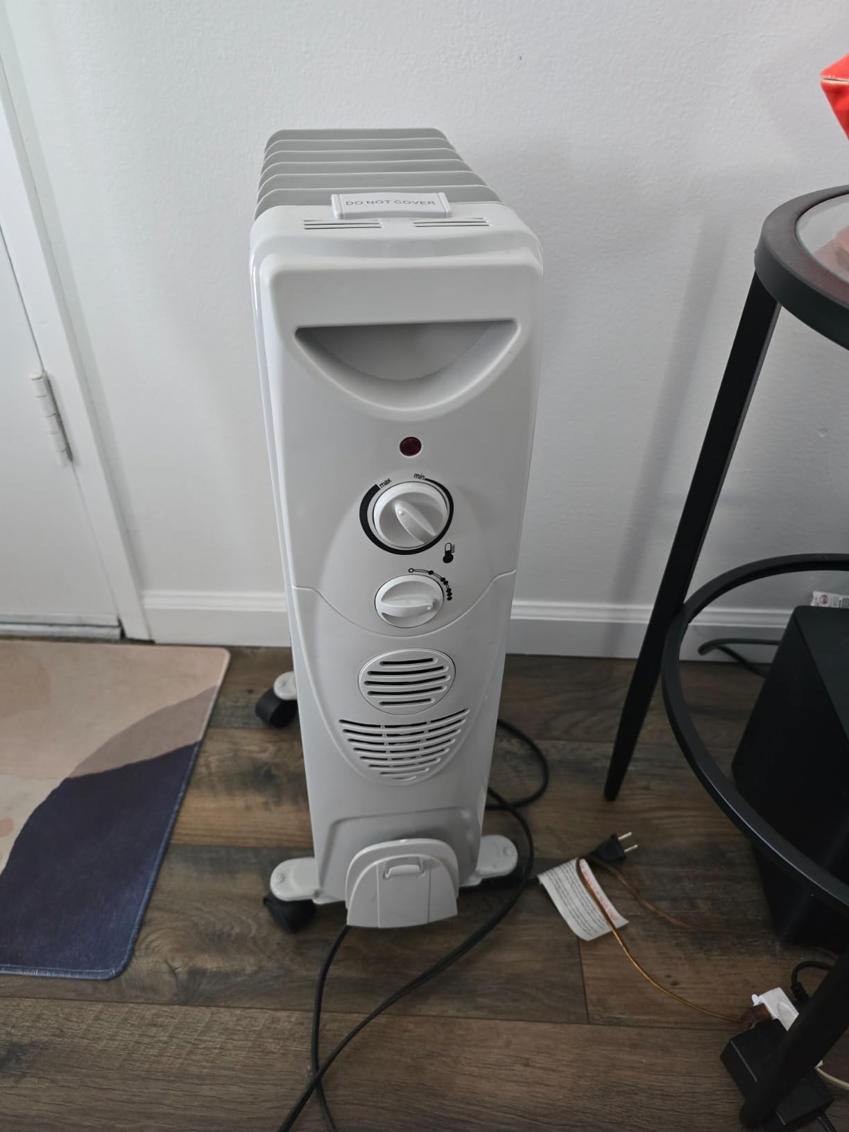 Kismile 1500W Oil Filled Radiator Heater, Portable Electric Heater with 3 Heat Settings, Adjustable Thermostat, Overheat & Tip-Over Protection, Oil Heaters for Indoor Use (Grey) customer photo 2
