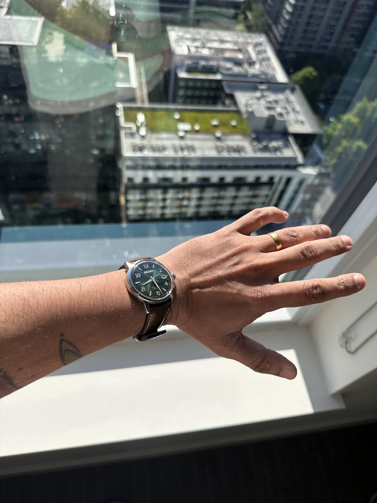 Seiko Automatic Watch for Men - Presage Cocktail Time - Patterned with Golden Numerals and Date Calendar customer photo 1