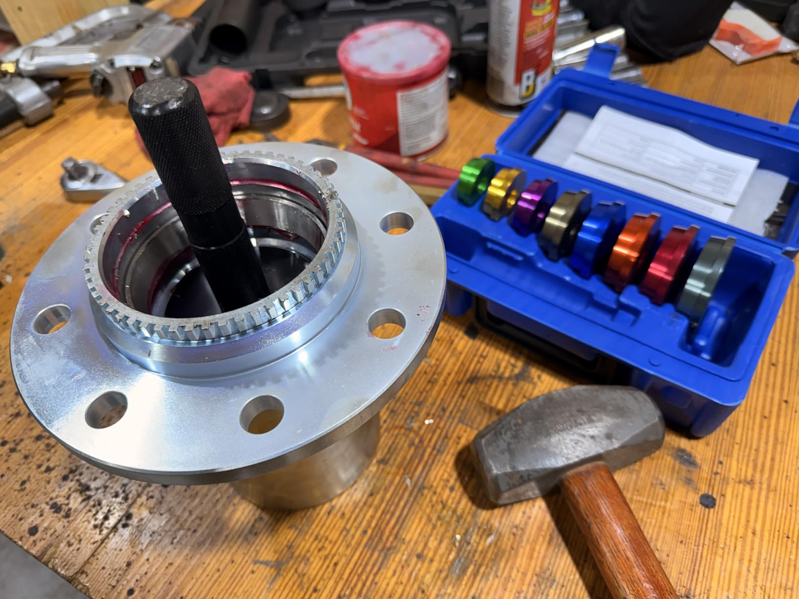 OMT Bearing Press Kit, 10pc Bearing Race and Seal Driver Set | Seal Installer Bearing Driver Kit for Bearing Installation with Seal Driver and 9 Bearing Adapters customer photo 2
