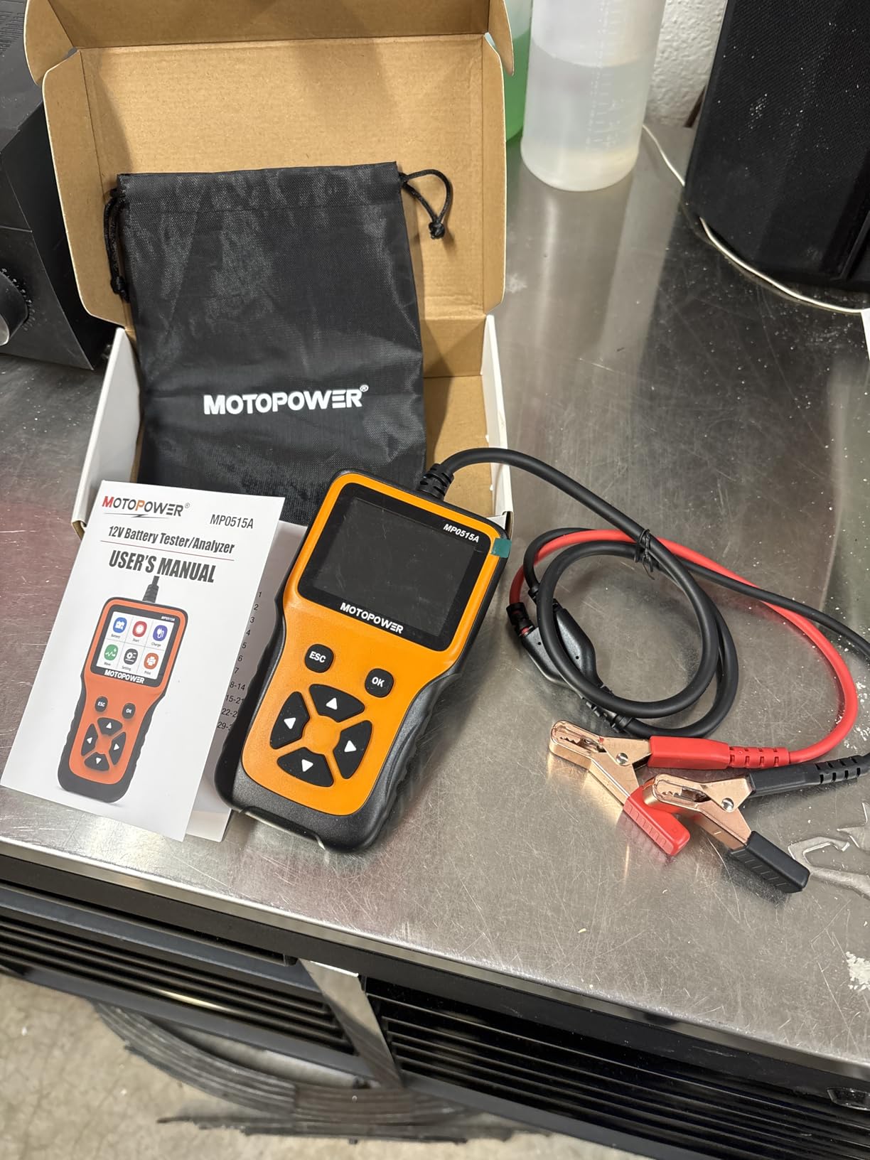 MOTOPOWER MP0515A 12V Car Battery Tester Automotive 100-2000 CCA Battery Load Tester Auto Cranking and Charging System Tester customer photo 2