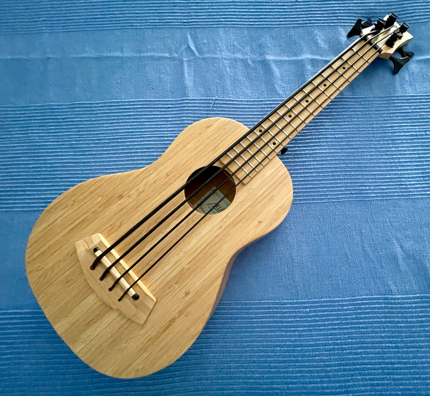 Electric Bass Ukulele, AKLOT Baritone Fretless Ukelele Bass Uke 30 inch Ebony African Blackwood Professional E-A-D-G with Gig Bag Strap for Beginner Advanced customer photo 1