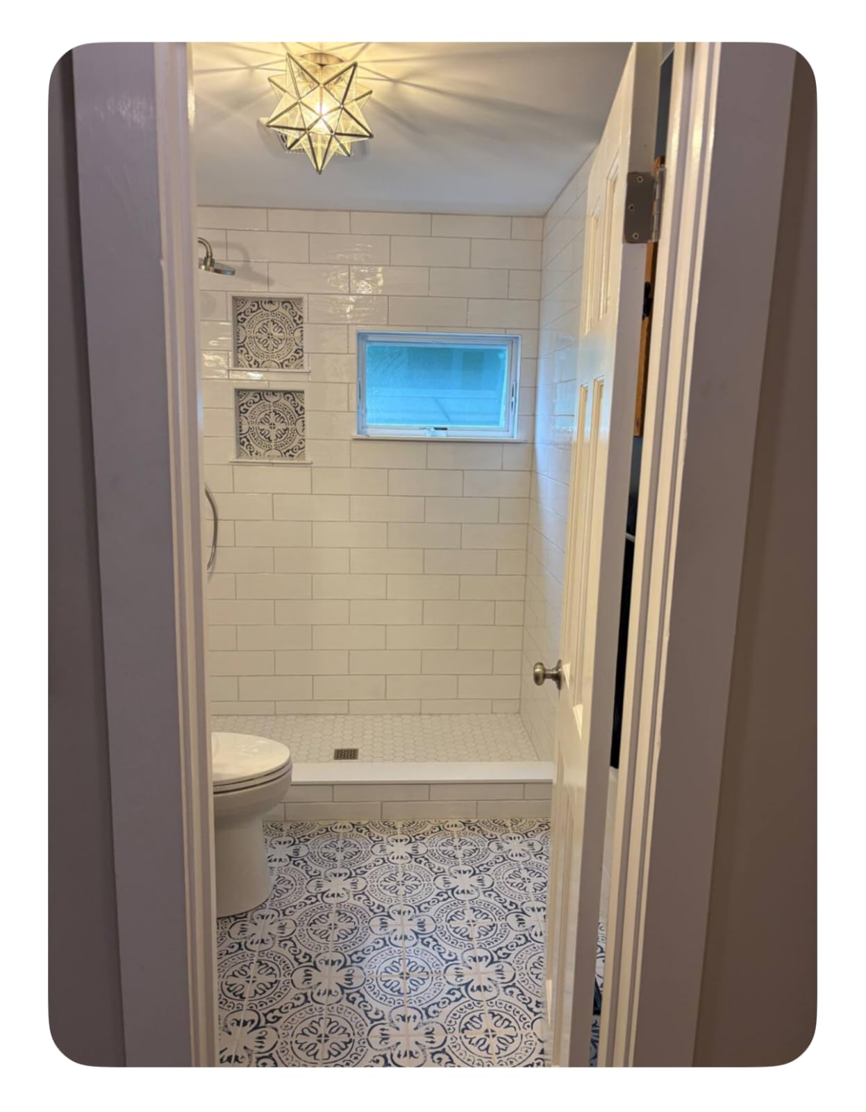 MSI Azila 8 in. x 8 in. Encaustic Matte Porcelain Wall & Floor Tile - Bathroom, Kitchen Backsplash, or Countertop customer photo 2