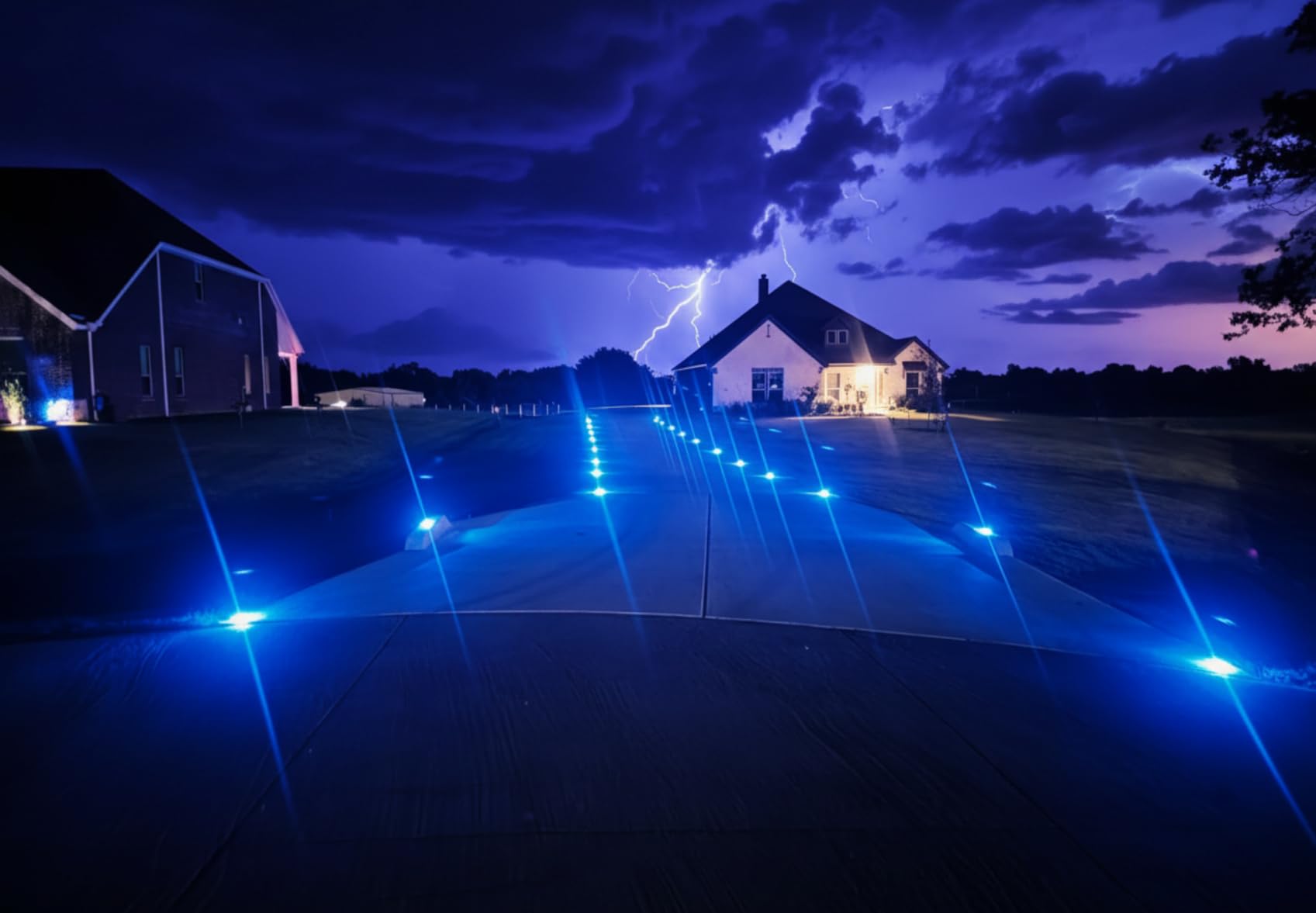 LYHOPE Solar Ground Lights Outdoor, 8 Pack 8 LED Solar Disk Lights Waterproof Garden In-ground Pathway Light Landscape Lighting for Lawn,Yard,Deck,Patio,Walkway (Warm White) customer photo 2