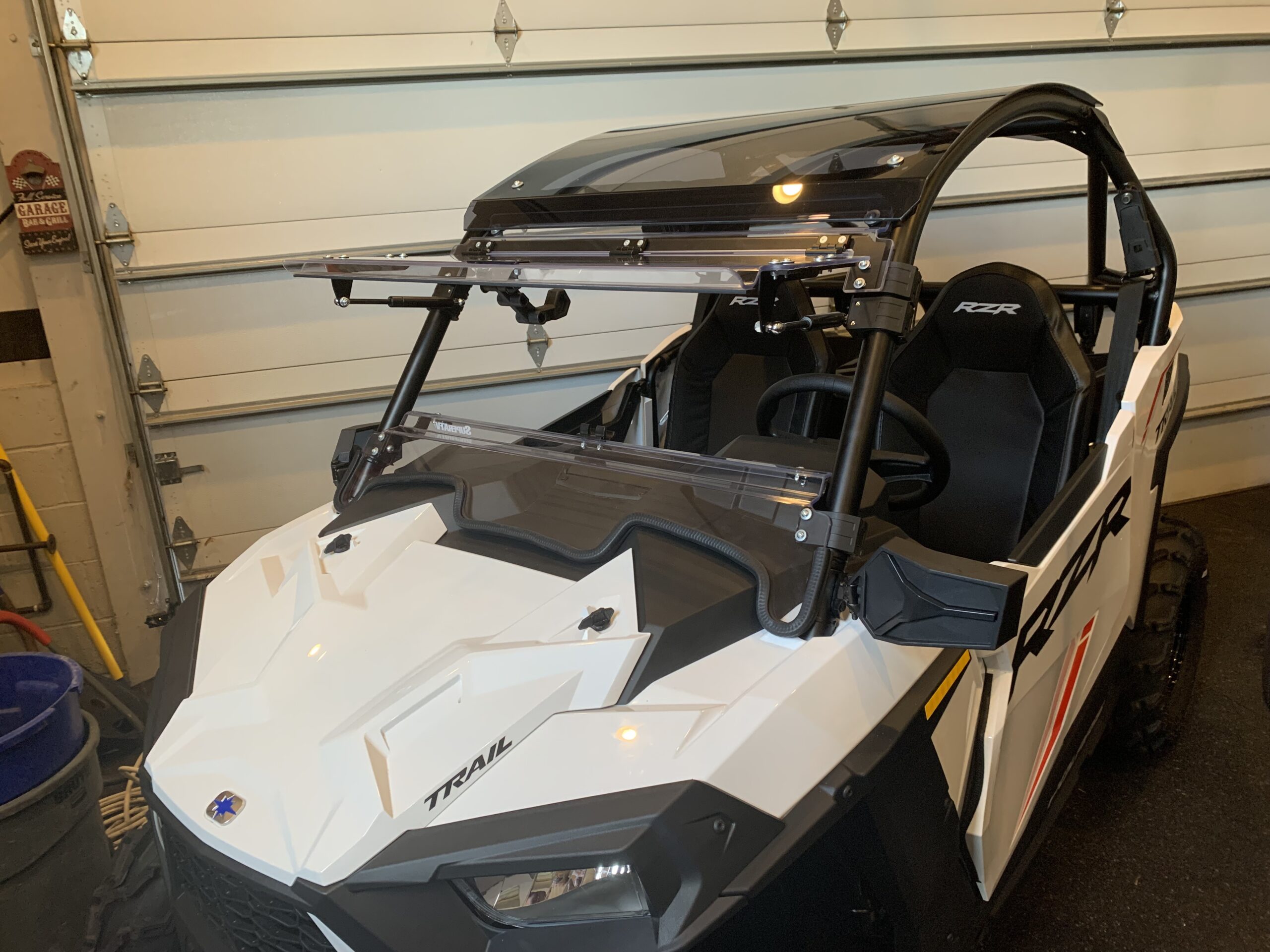 SuperATV Dark Tinted Roof For 2021+ Polaris RZR Trail 900 / S 900 / S 1000 | 1/4