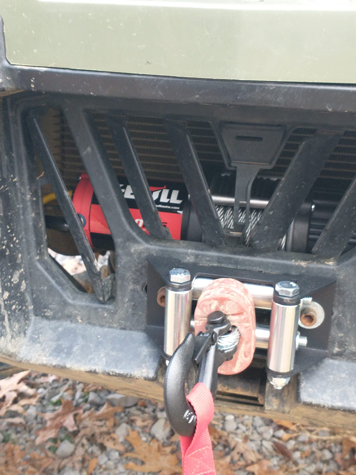 X-BULL Winch 4500LBS Steel Cable Electric Winch with Roller Fairlead, Wired Handle and Wireless Remote, Easy to Install customer photo 2