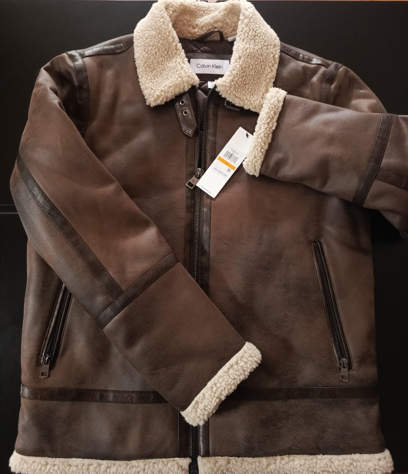 Calvin Klein Men's Faux Fur Lined Jacket customer photo 1