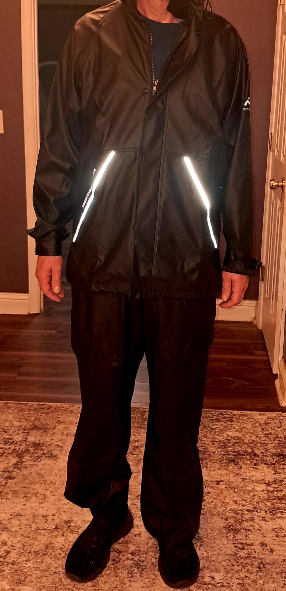 Rain Suits for Fishing Waterproof Rain Gear for Men Women Heavy Duty Rain Coat Jacket with Pants/Overalls customer photo 1