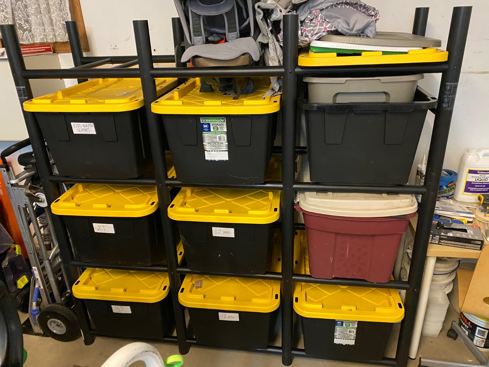 Bin Warehouse DFAE2MBW0431-HD Heavy Duty 12 Tote Rack customer photo 2