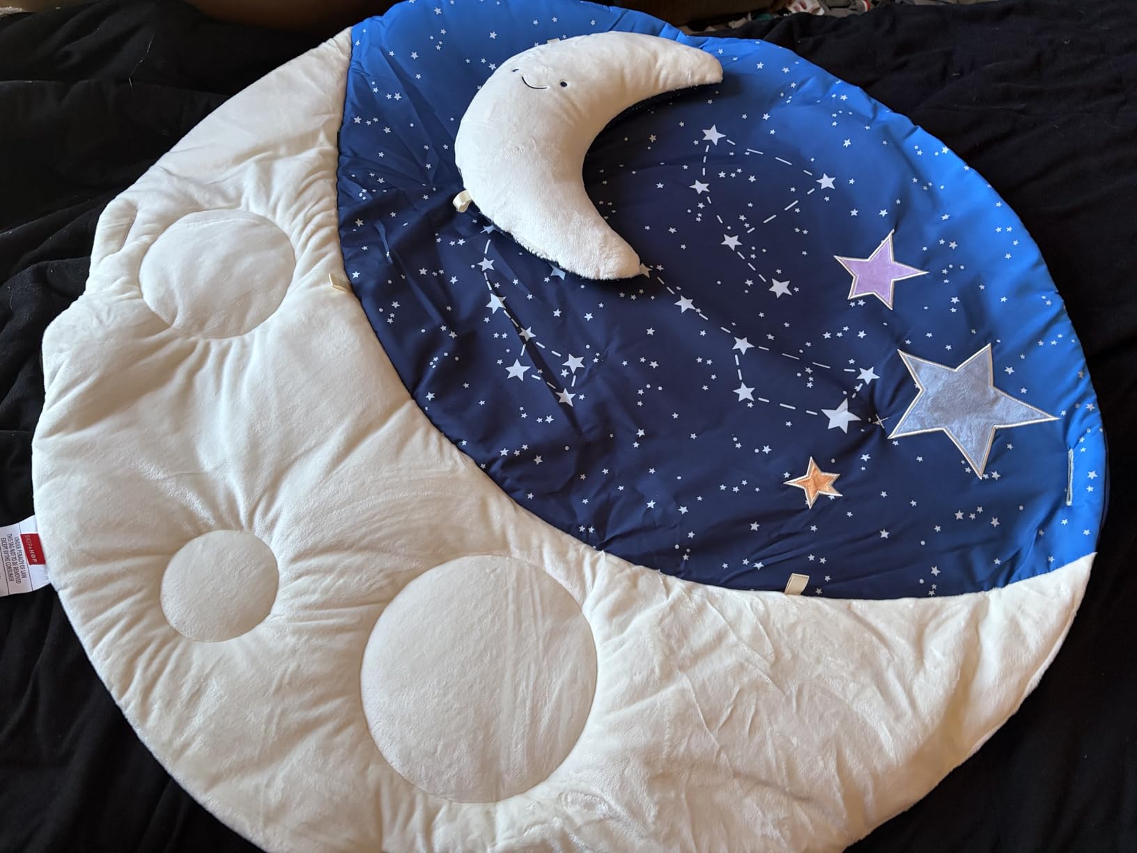 Skip Hop Tummy Time Mat, 3-in-1 Activity Baby Play Gym, Age 0-2y, Celestial Dreams, Grey customer photo 1