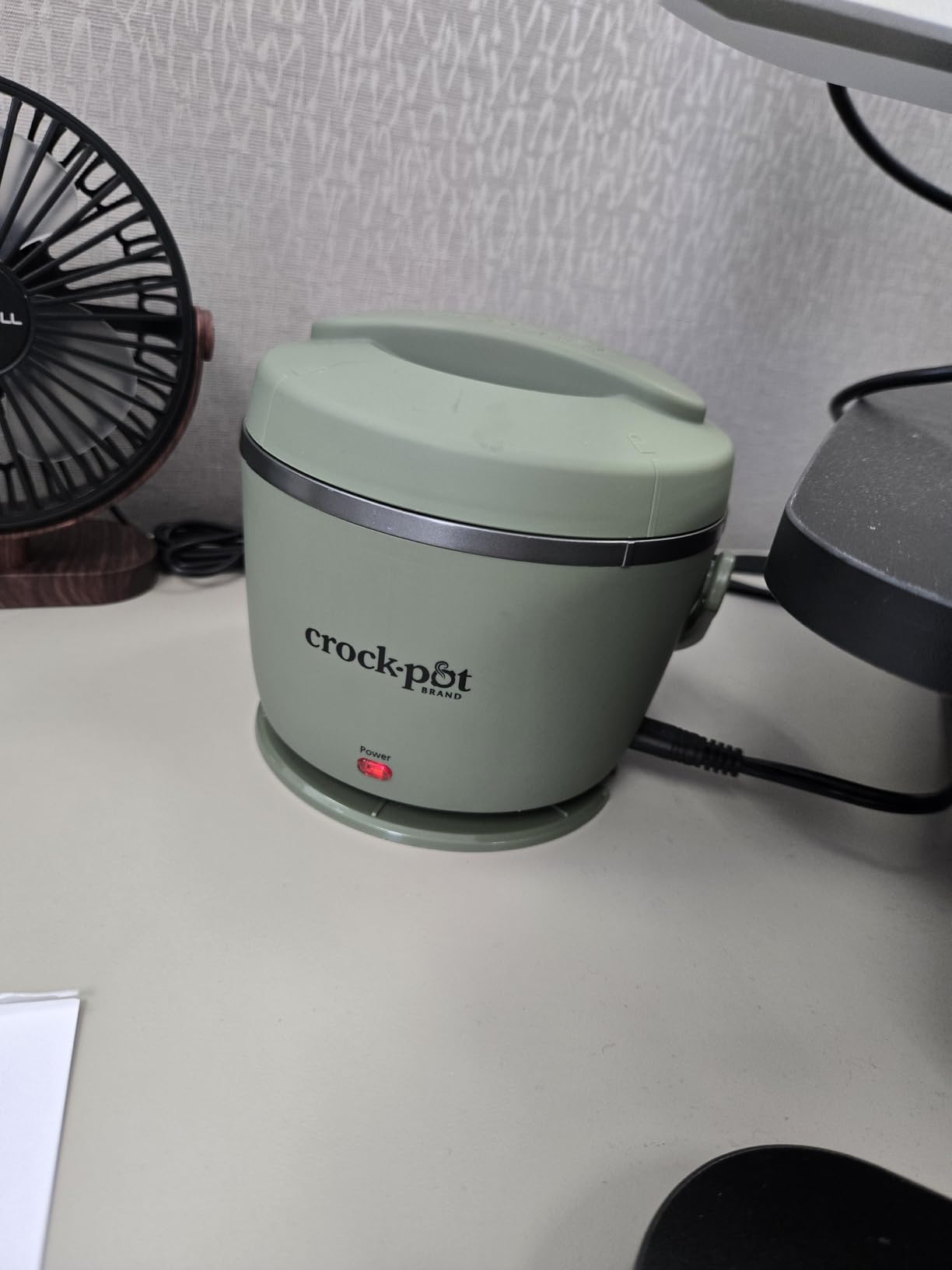 Crock-Pot Portable Electric Lunch Box, 20-Ounce Food Warmer, Moonshine Green | Ideal for Travel, On-the-Go | Keeps Food Spill-Free, Warm & Tasty | Dishwasher-Safe customer photo 1