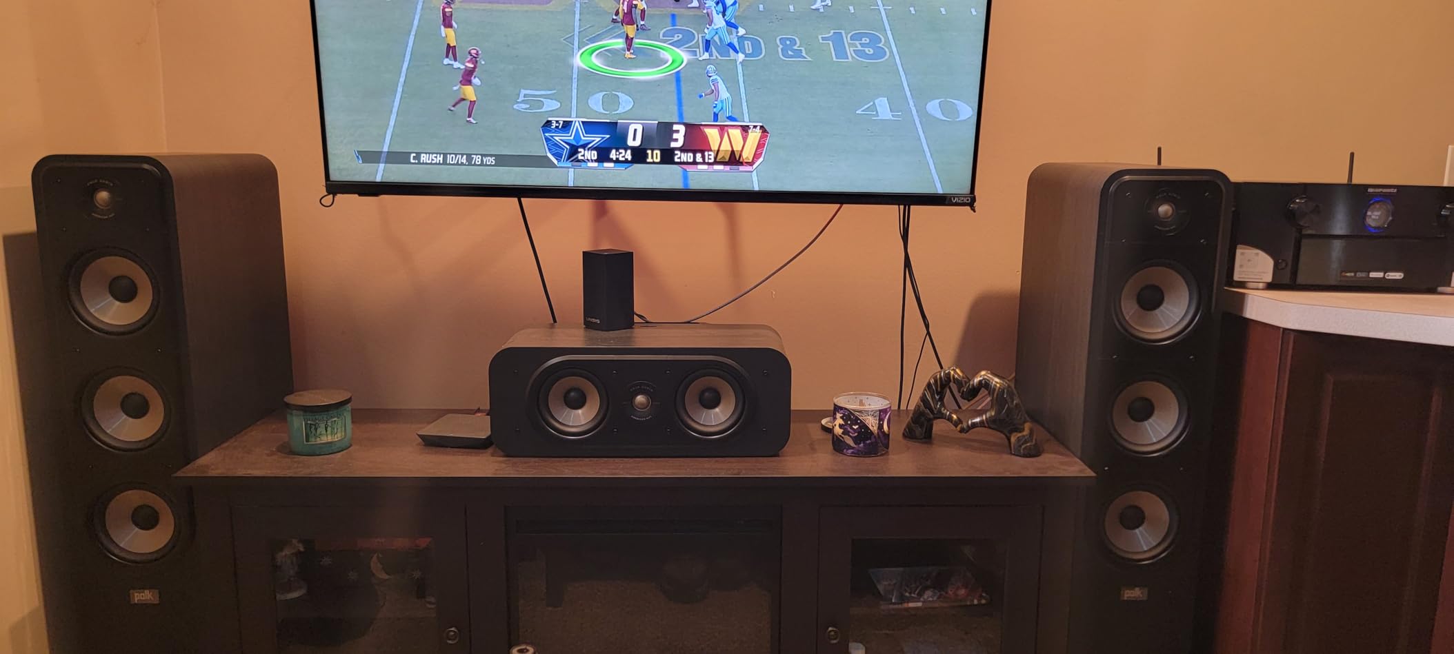 Polk Signature Elite ES60 Tower Speaker - Hi-Res Certified, Dolby Atmos & DTS:X Compatible, Contemporary Walnut customer photo 1