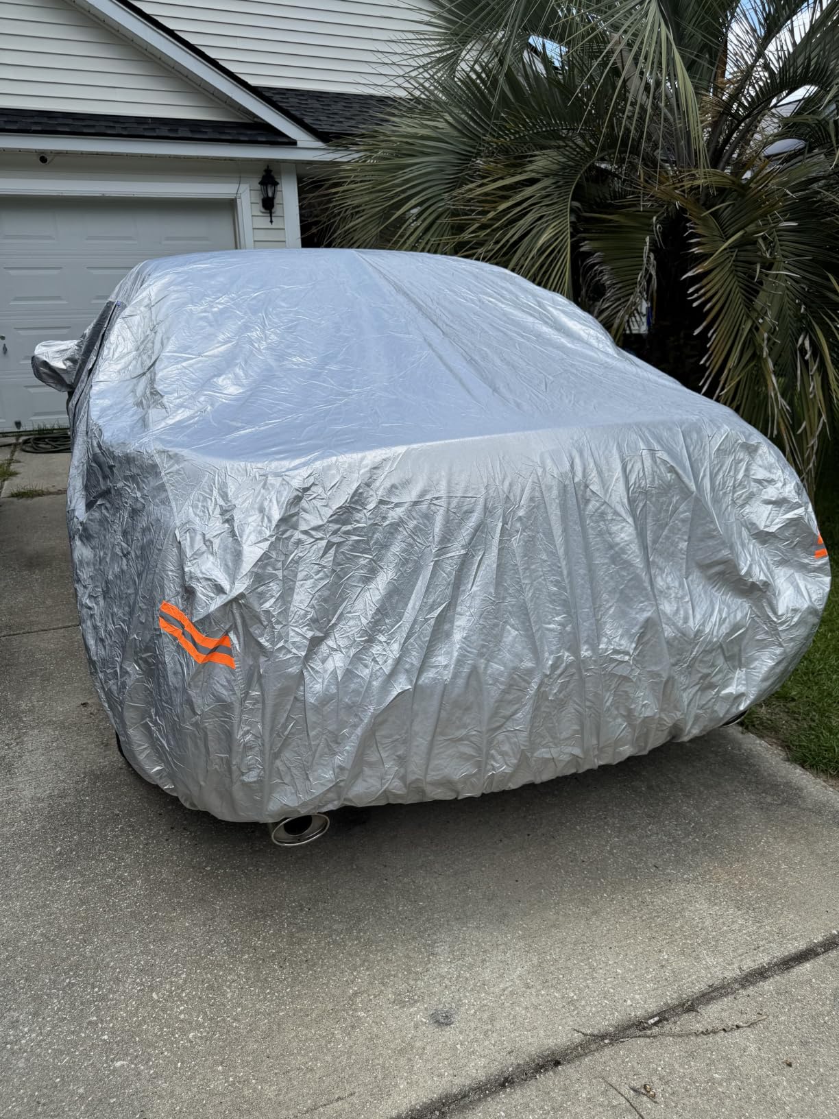 EzyShade 10-Layer Car Cover Waterproof All Weather Outdoor Full Exterior Covers for Automobiles Sedan Hatch SUV Rain Sun Protection customer photo 2