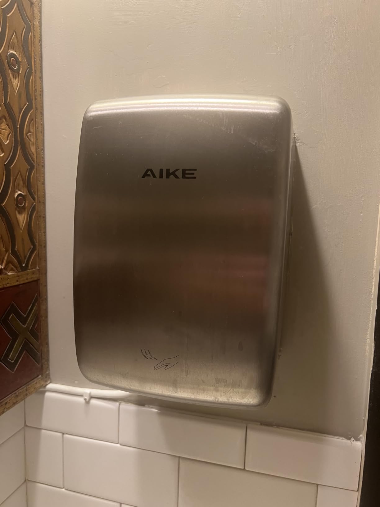 AIKE Compact Jet Hand Dryer, 1350W 120V UL Approved Stainless Steel, AK2803D | 15S Fast Dry High Speed Cube Mini Hand Dryer, Plug-in Easy Install and Hardwiring Friendly, Stainless Steel Brushed Finish customer photo 1