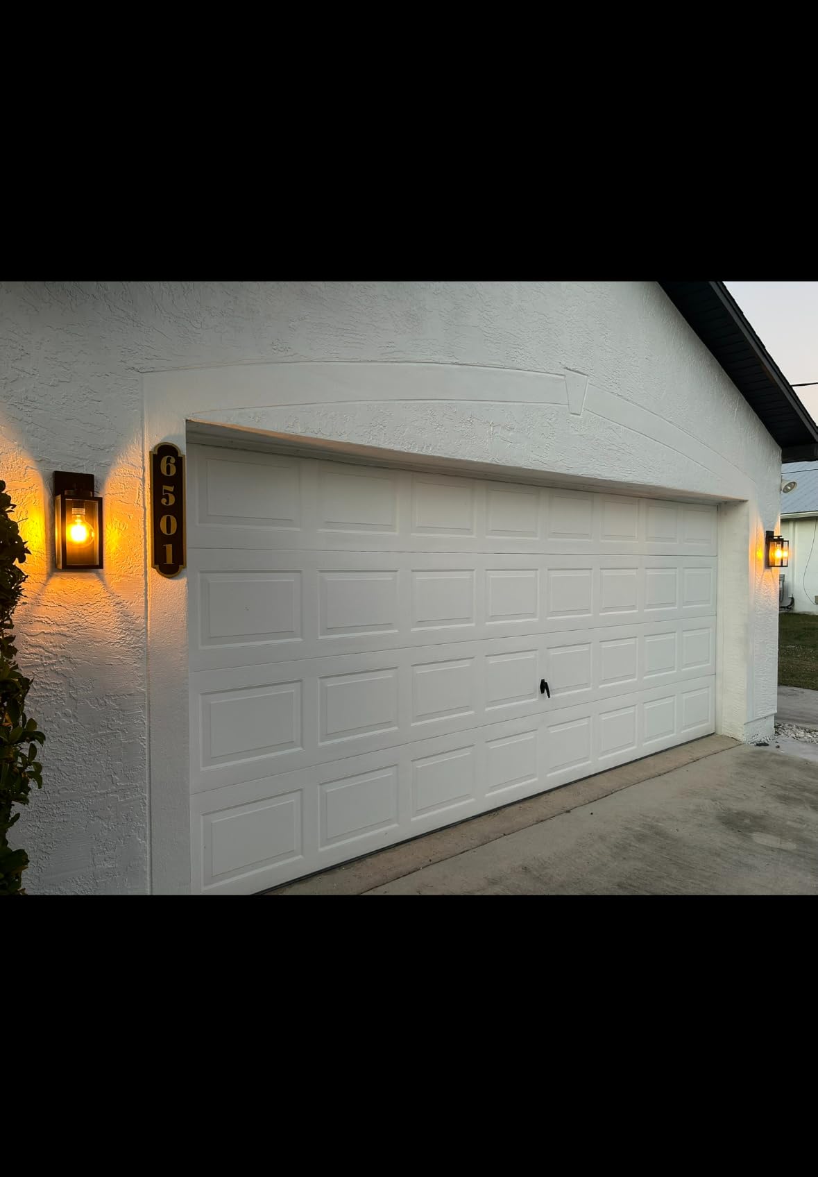 BesLowe Outdoor Wall Light Fixtures, Exterior Waterproof Wall Lanterns, Porch Sconces Lighting with E26 Sockets & Glass Shades, Modern Matte Black Outside Lights for Patio Front Door Entryway Garage, 2-Pack customer photo 1