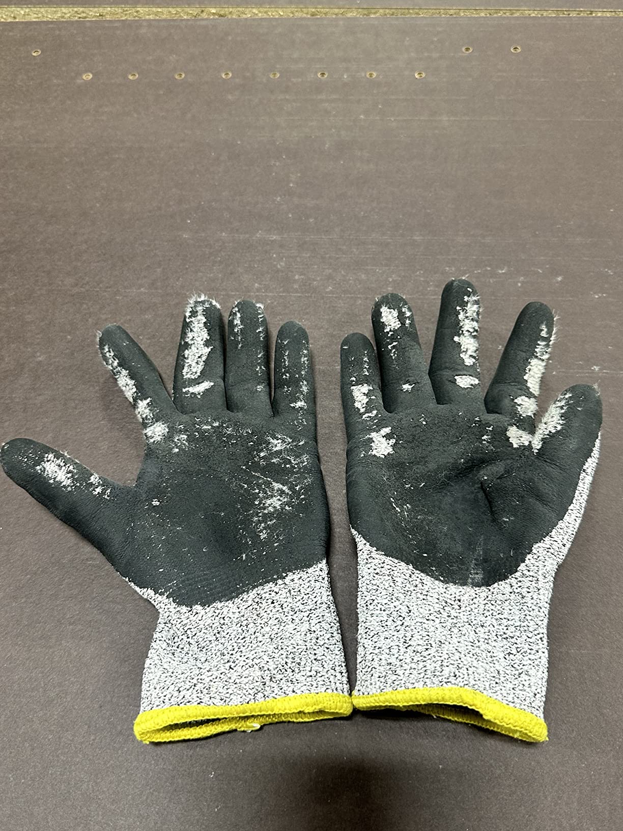 Cut Resistant Work Gloves For Men & Women, Nitrile Waterproof Palms | Touchscreen, Reinforced Thumb Crotch, Breathable Knit, Jobsite and Workshop Protection, Professional Cut Proof Work Gloves customer photo 2