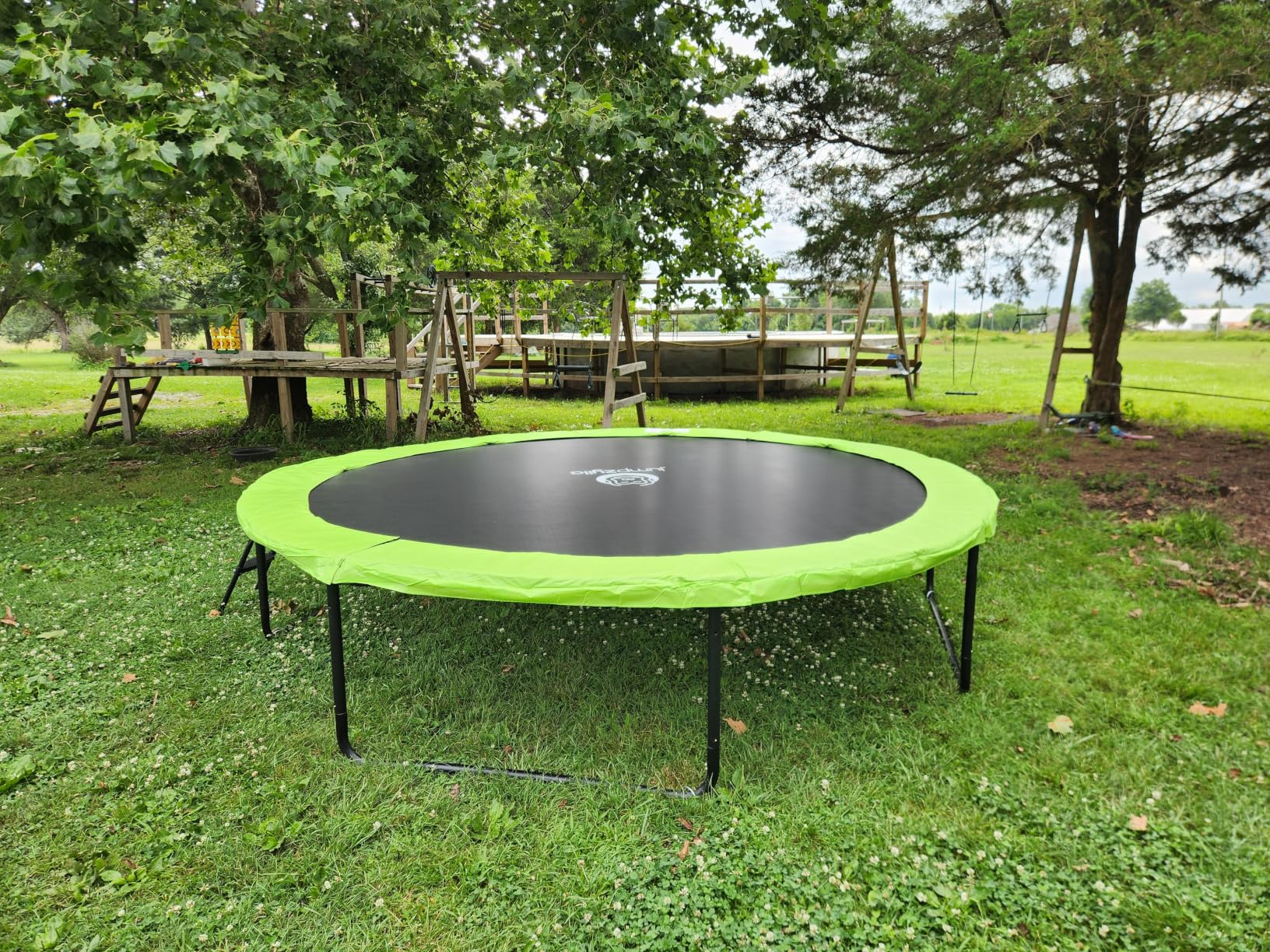 JUMPZYLLA Outdoor Trampoline with Net 8FT 10FT 12FT 14FT 15FT 16FT customer photo 2