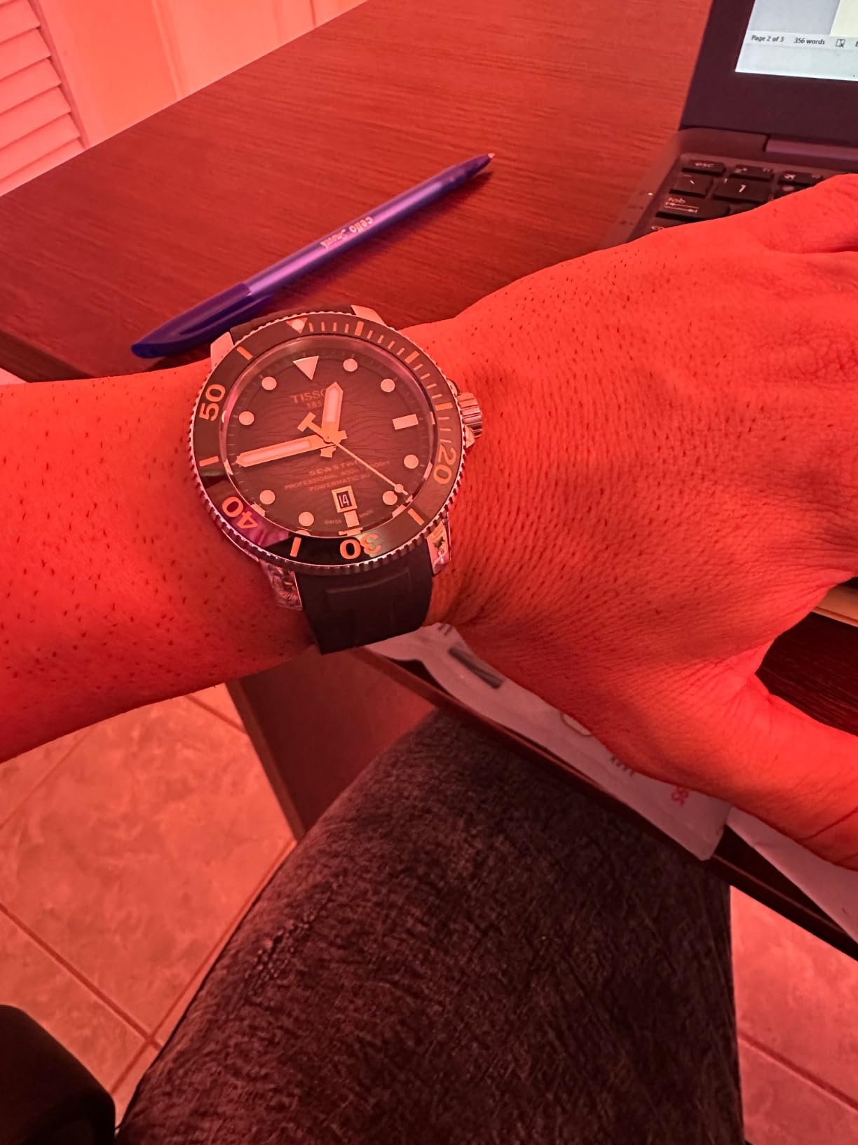Tissot Men's Seastar 2000 Professional Powermatic 80 Automatic Dive Watch customer photo 2