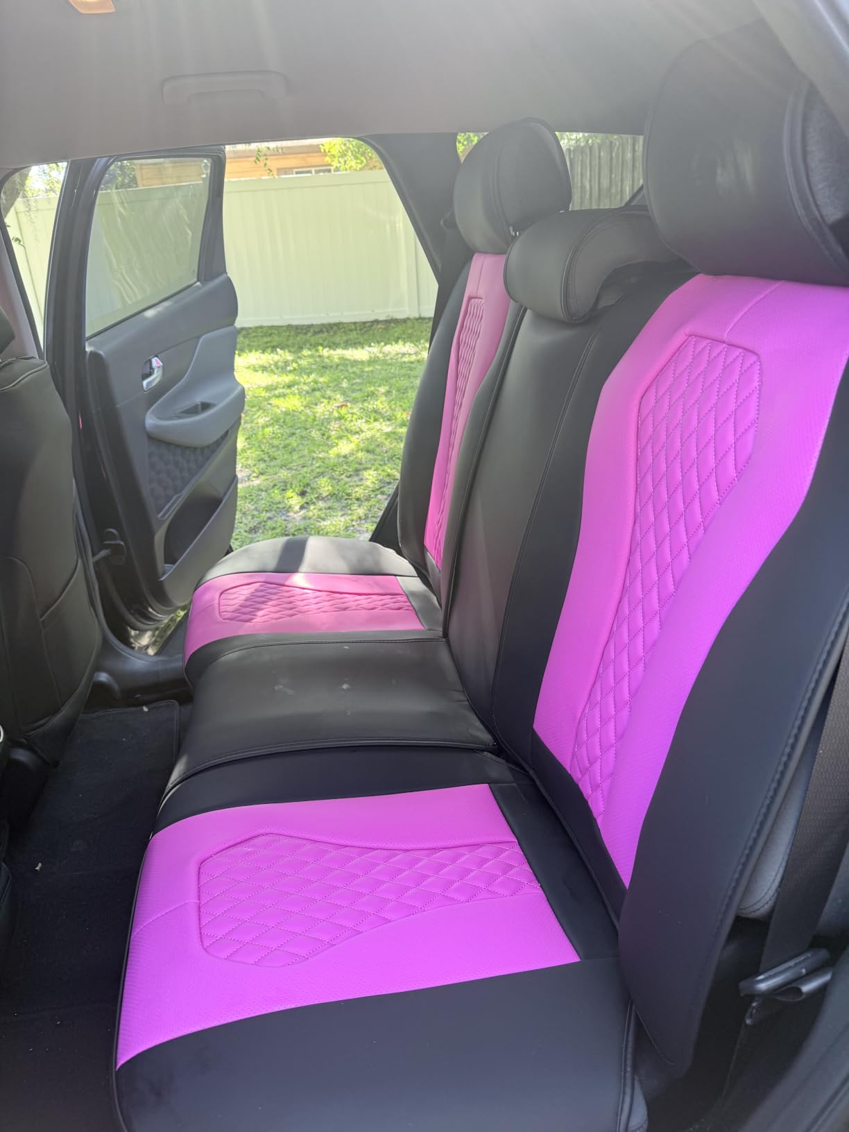 Coverado Seat Covers, Car Seat Covers Full Set, Waterproof Leather Seat Covers and Seat Protector, Universal Fit for Most Cars customer photo 2