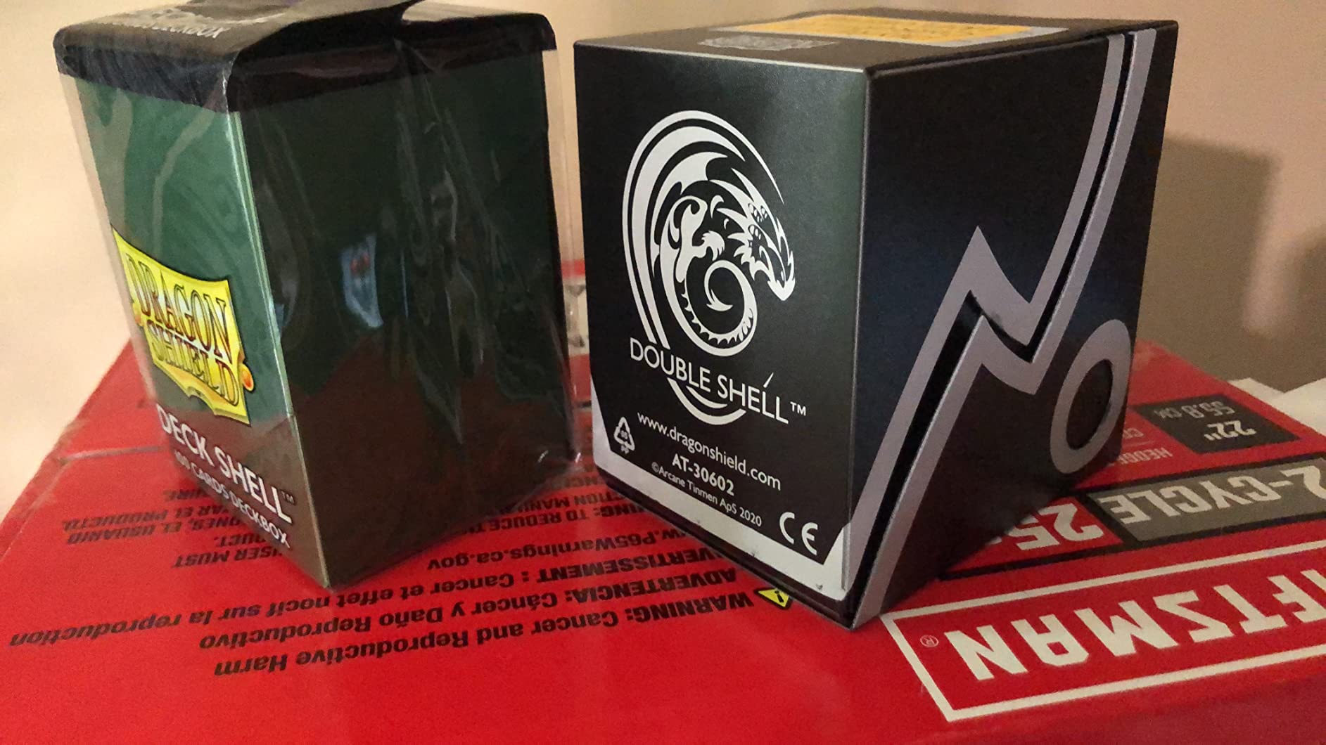Dragon Shield Deck Box - Dragon Shield Double Shell: Midnight Blue/Black - MTG Card Sleeves are Smooth & Tough - Compatible with Pokemon & Magic The Gathering Cards customer photo 1