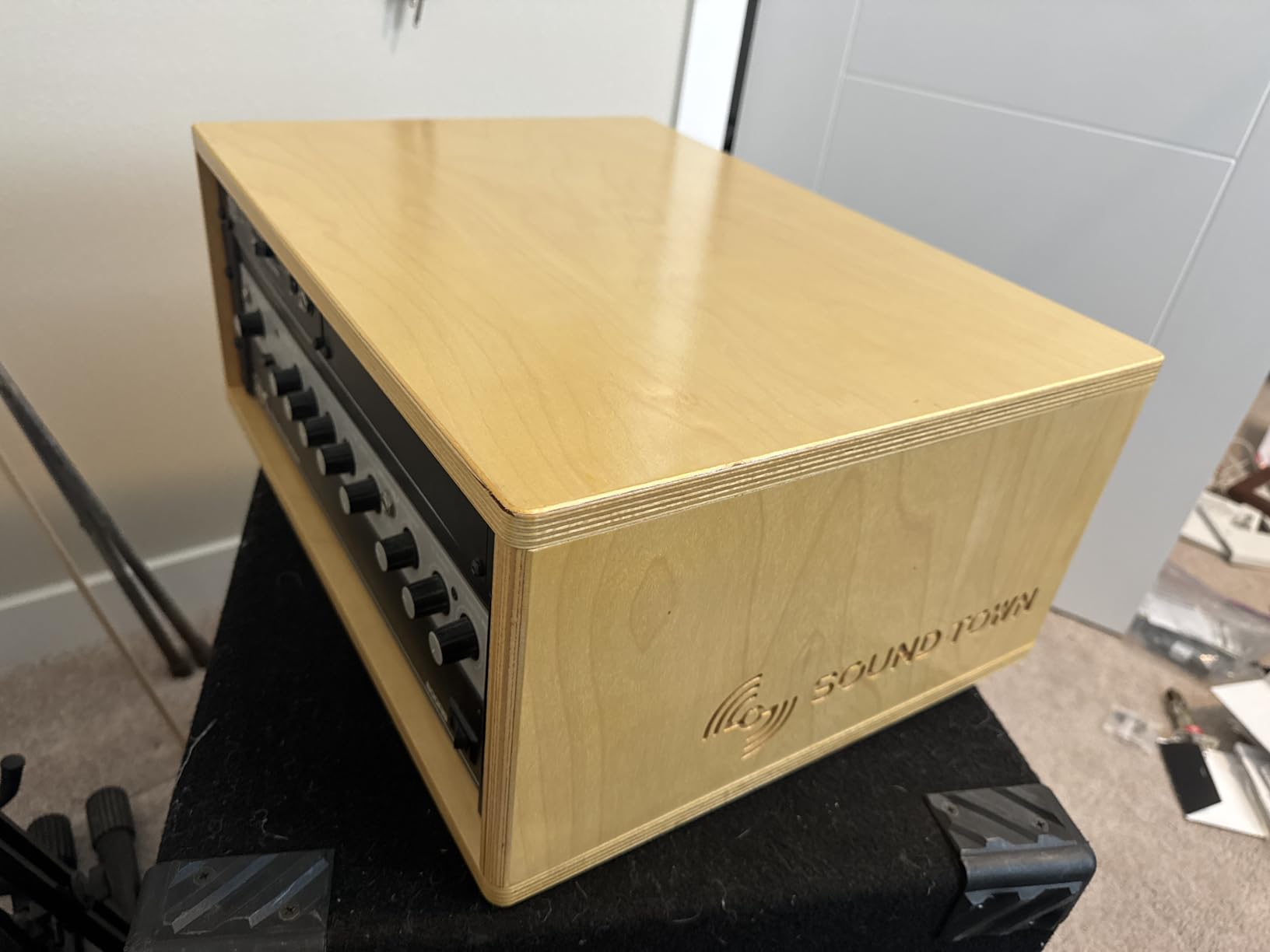Sound Town DIY 2U Studio Rack with Solid Baltic Birch Plywood, Weathered Brown for Recording Room, Home Studio (SDRK-Y2B) customer photo 1